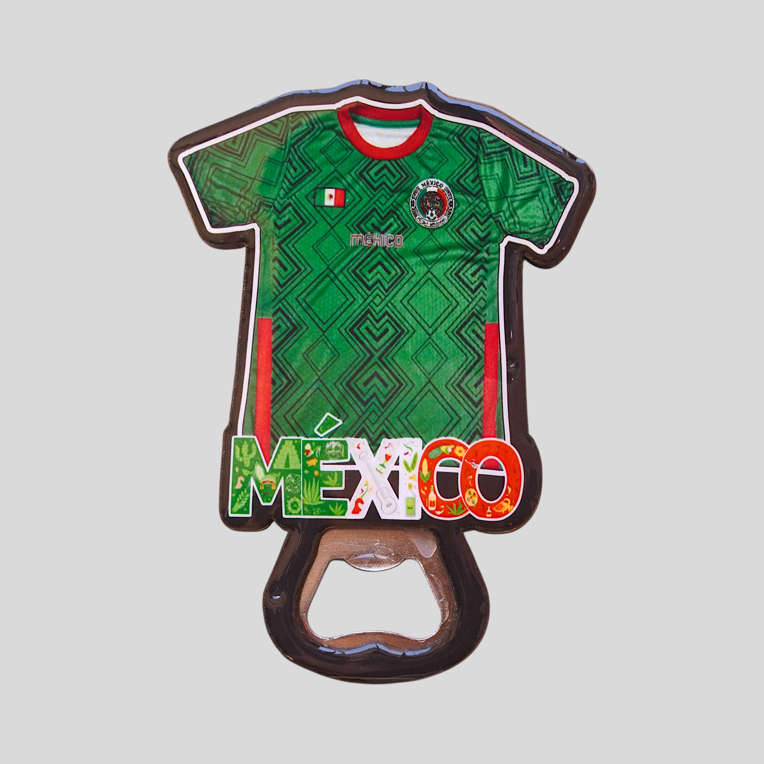 Destapador con Diseño de Equipo Mexicano