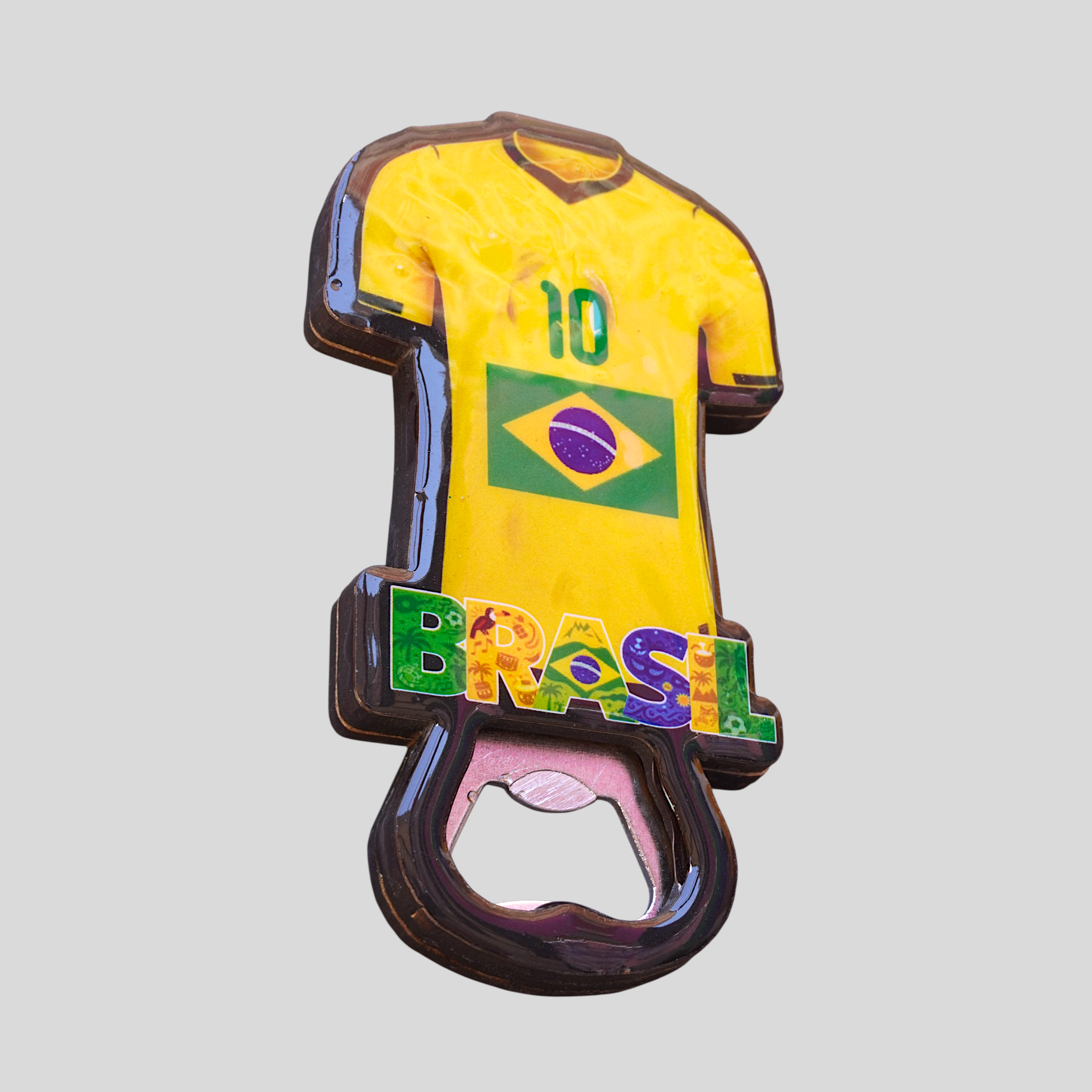 Destapador con Diseño de Equipo Brasileño