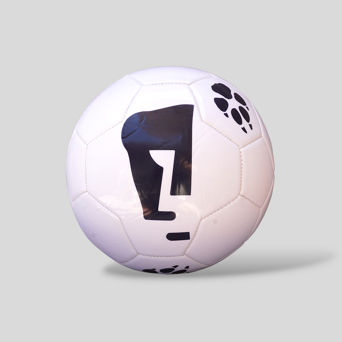 Balón Fútbol Club Pumas Tamaño 5 Cosido Blanco con Azul