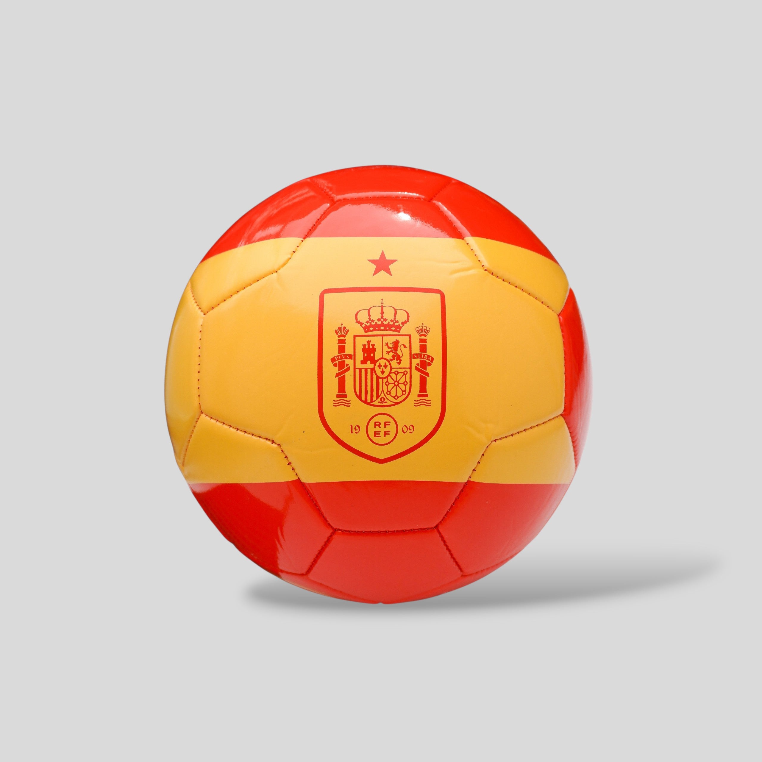 Balón Oficial Selección España Diseño Rojo y Amarillo, Resistente y de Alto Rendimiento para Juego