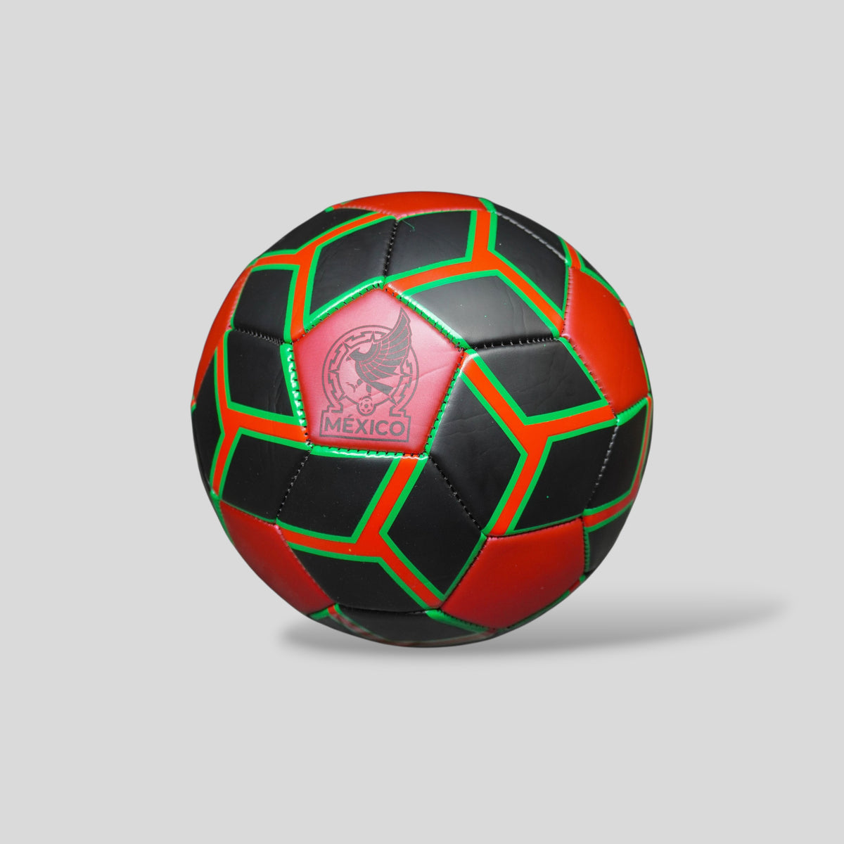 Balón Oficial Selección Mexicana Diseño Rojo, Verde y Negro para Juego