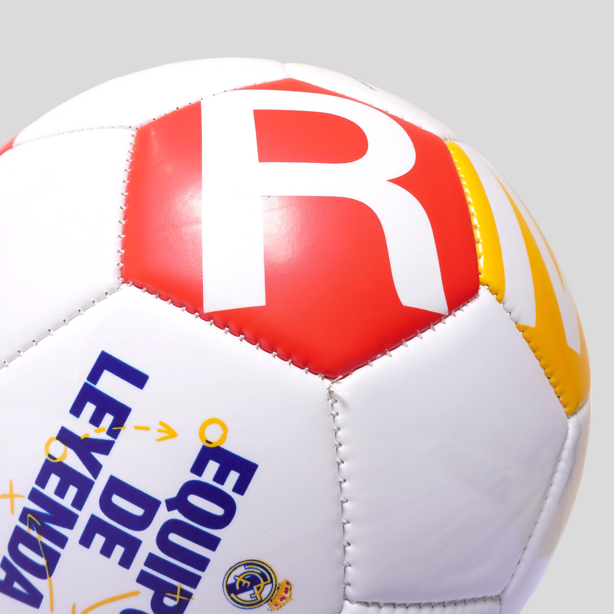 Balón Fútbol Tamaño 5 Real Madrid Blanco Recreativo