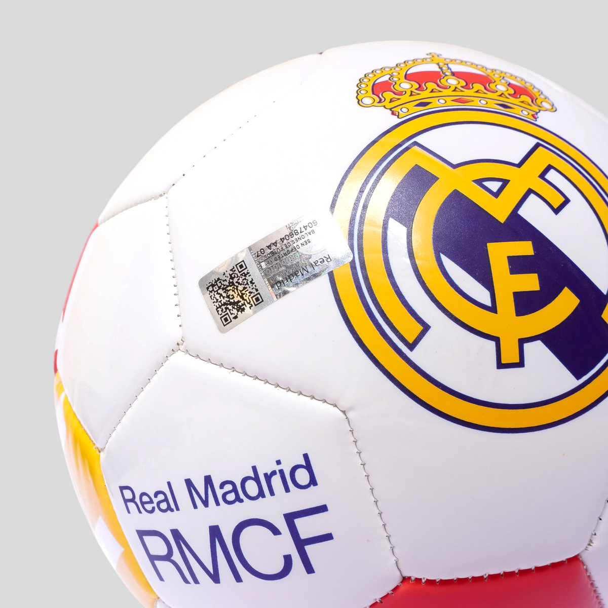 Balón Fútbol Tamaño 5 Real Madrid Blanco Recreativo