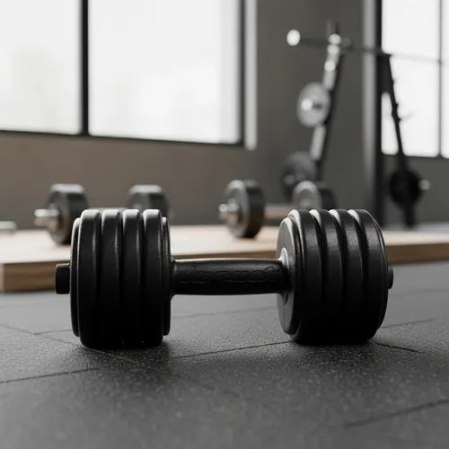 Par de Mancuernas de 3.5 kg c/u (Peso Total 7 kg) de Plástico Rellenas de Marmolina para Entrenamiento en Casa o Gimnasio
