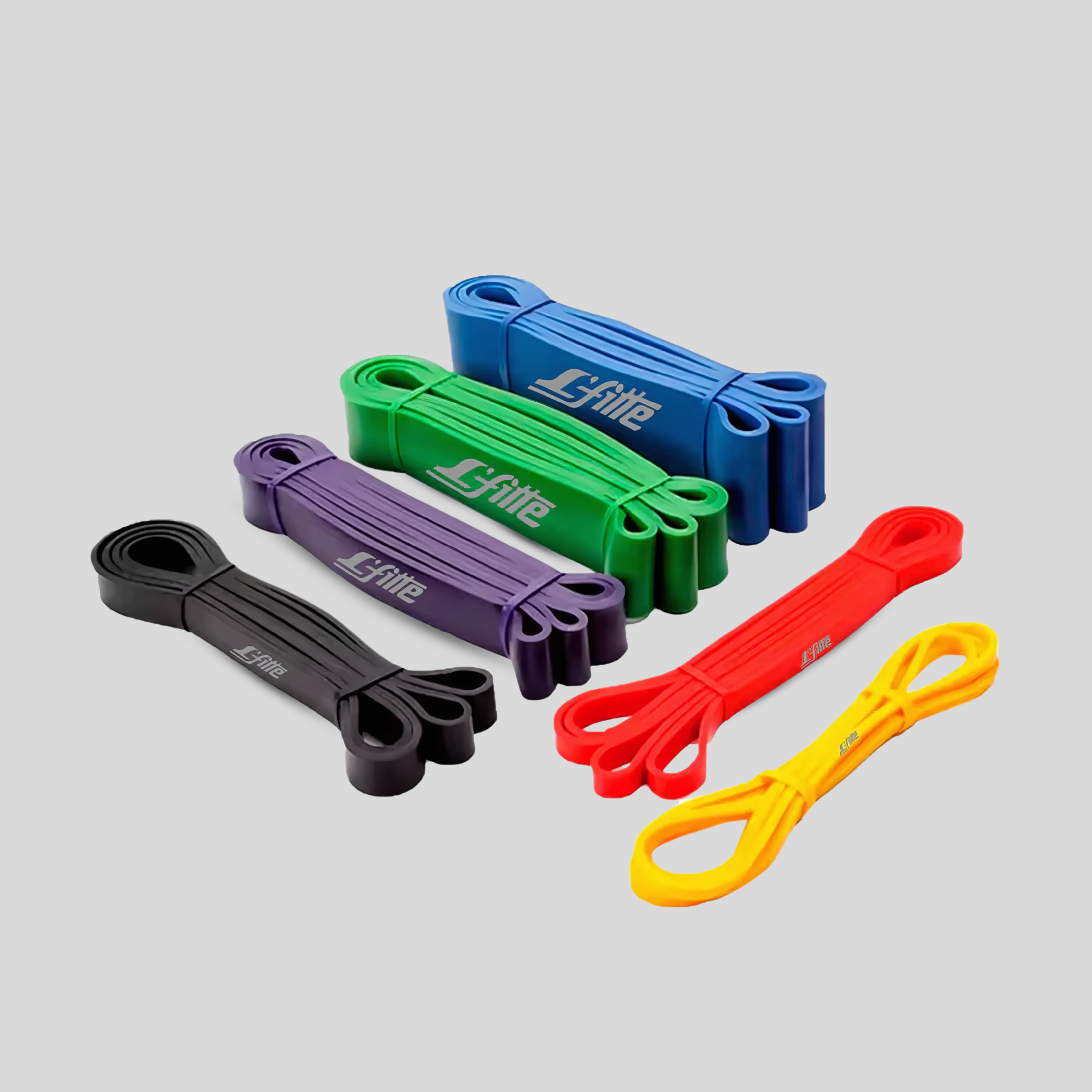 Kit 6 Ligas Bandas Resistencia Crossfit Pull Ups para Fortalecimiento Muscular y Ejercicios de Resistencia en 6 Colores Diversos