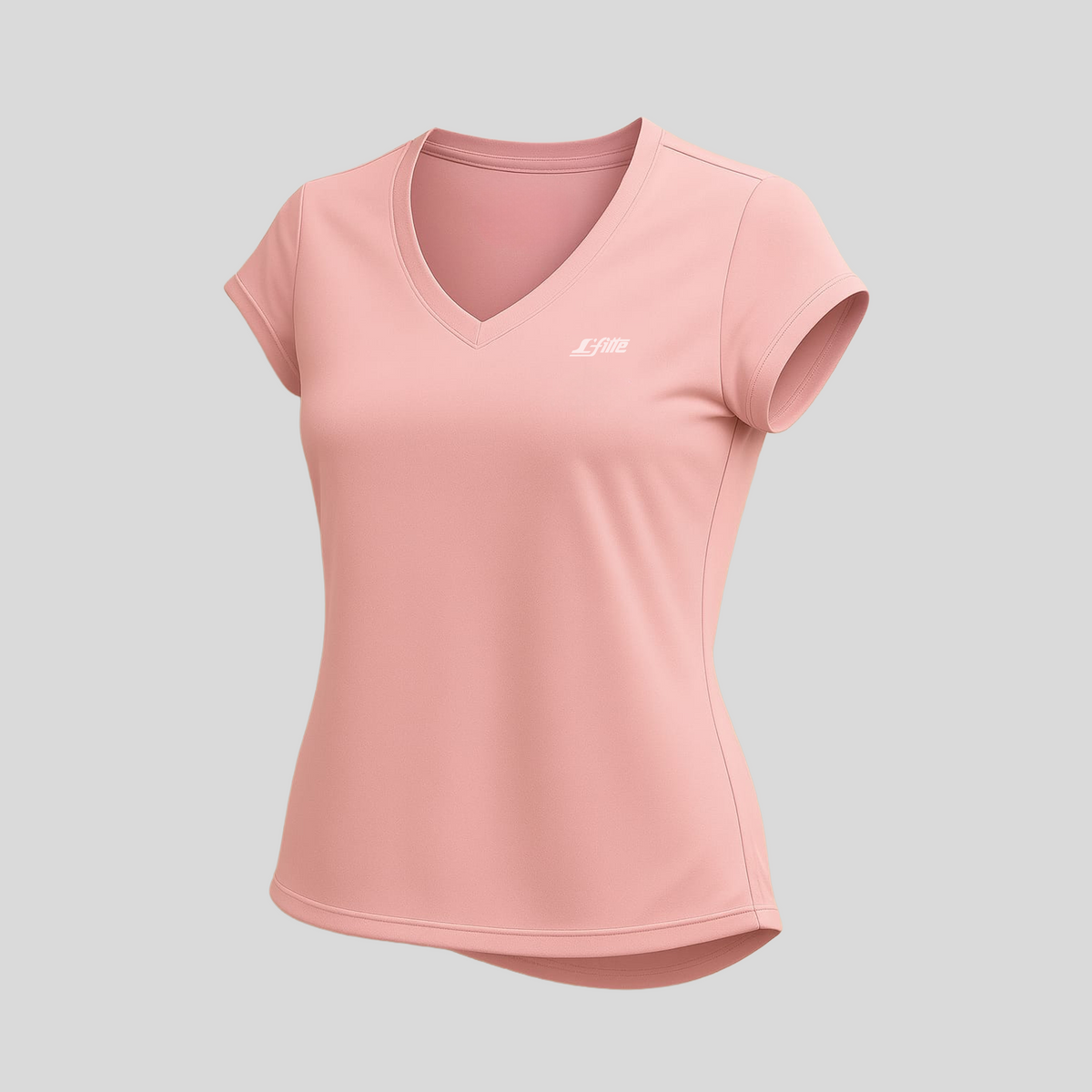 Playera de Licra para Dama con Cuello en V Cómoda, Ligera y Transpirable