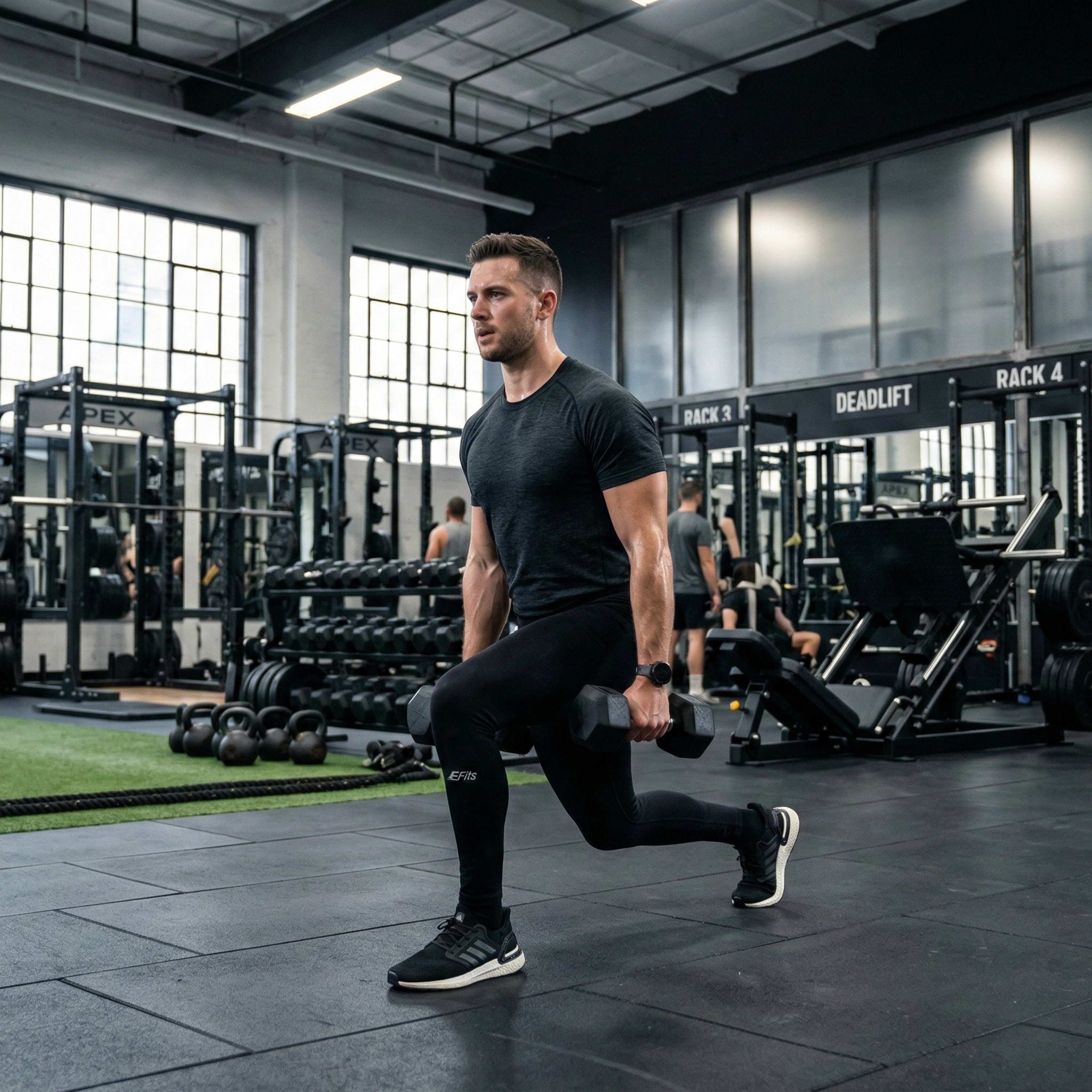 Licra de Compresión de Entrenamiento Para Hombre L´fitte