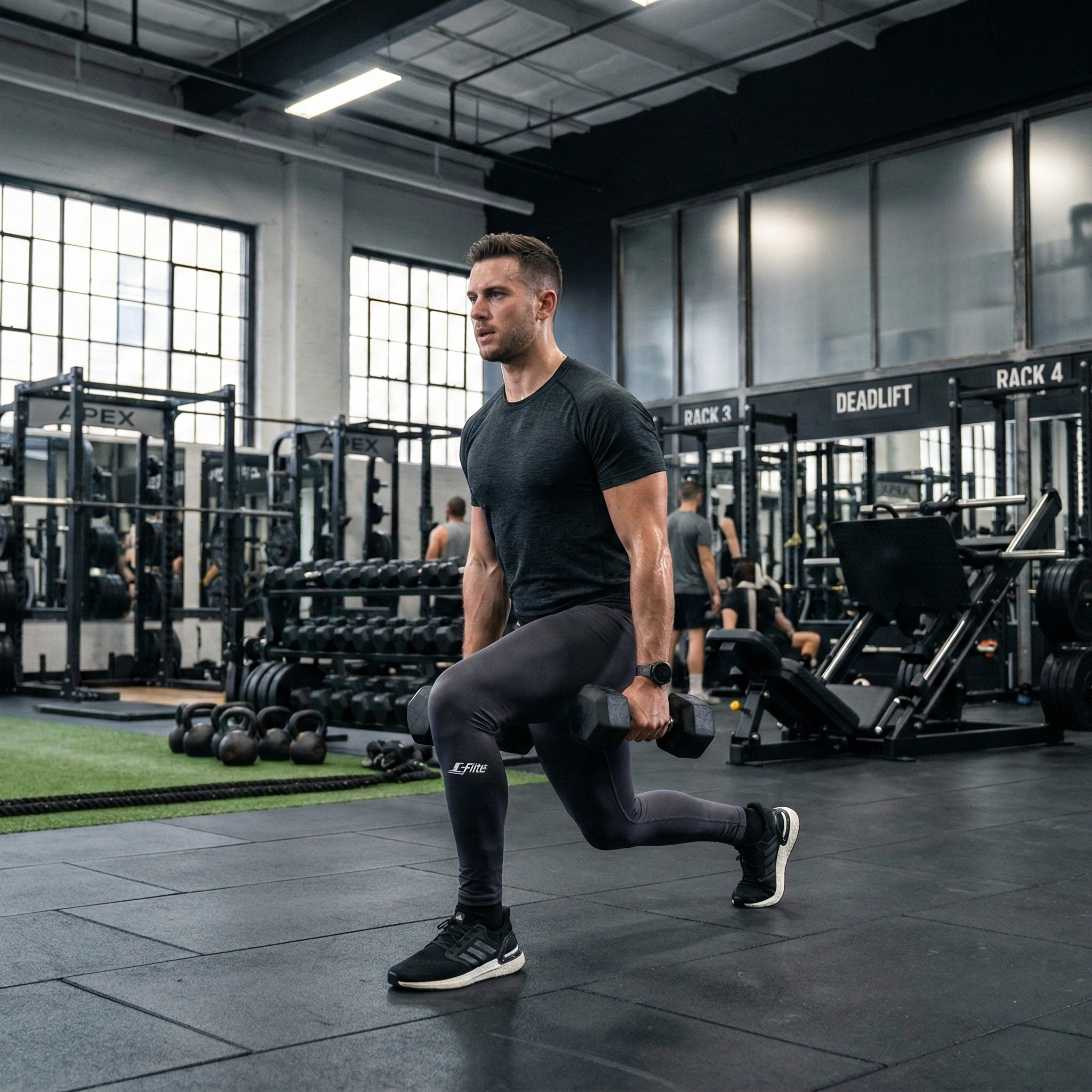 Licra de Compresión de Entrenamiento Para Hombre L´fitte