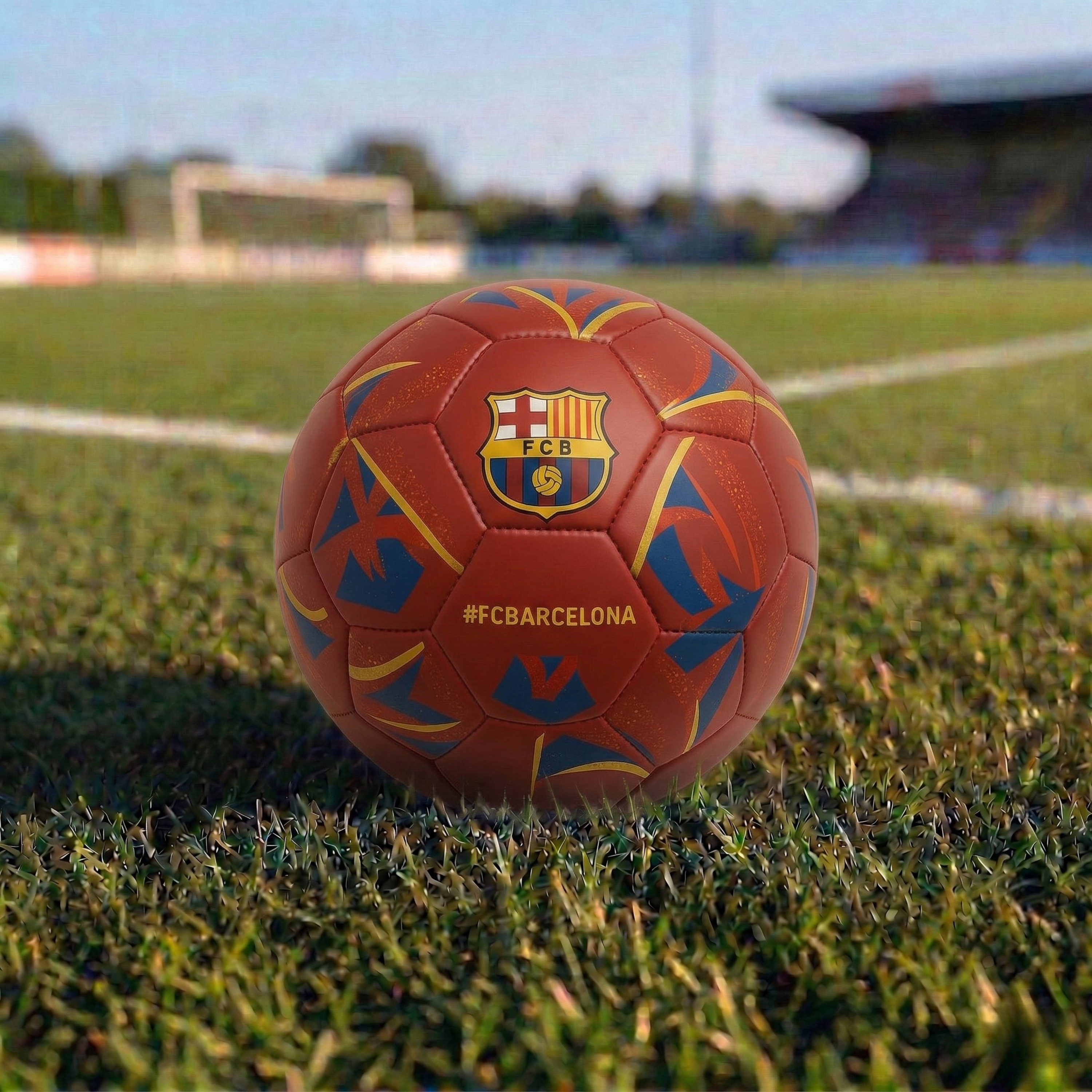 Balón de Fútbol FC Barcelona Oficial Diseño Blaugrana, Resistente y de Alto Rendimiento para Juego y Colección