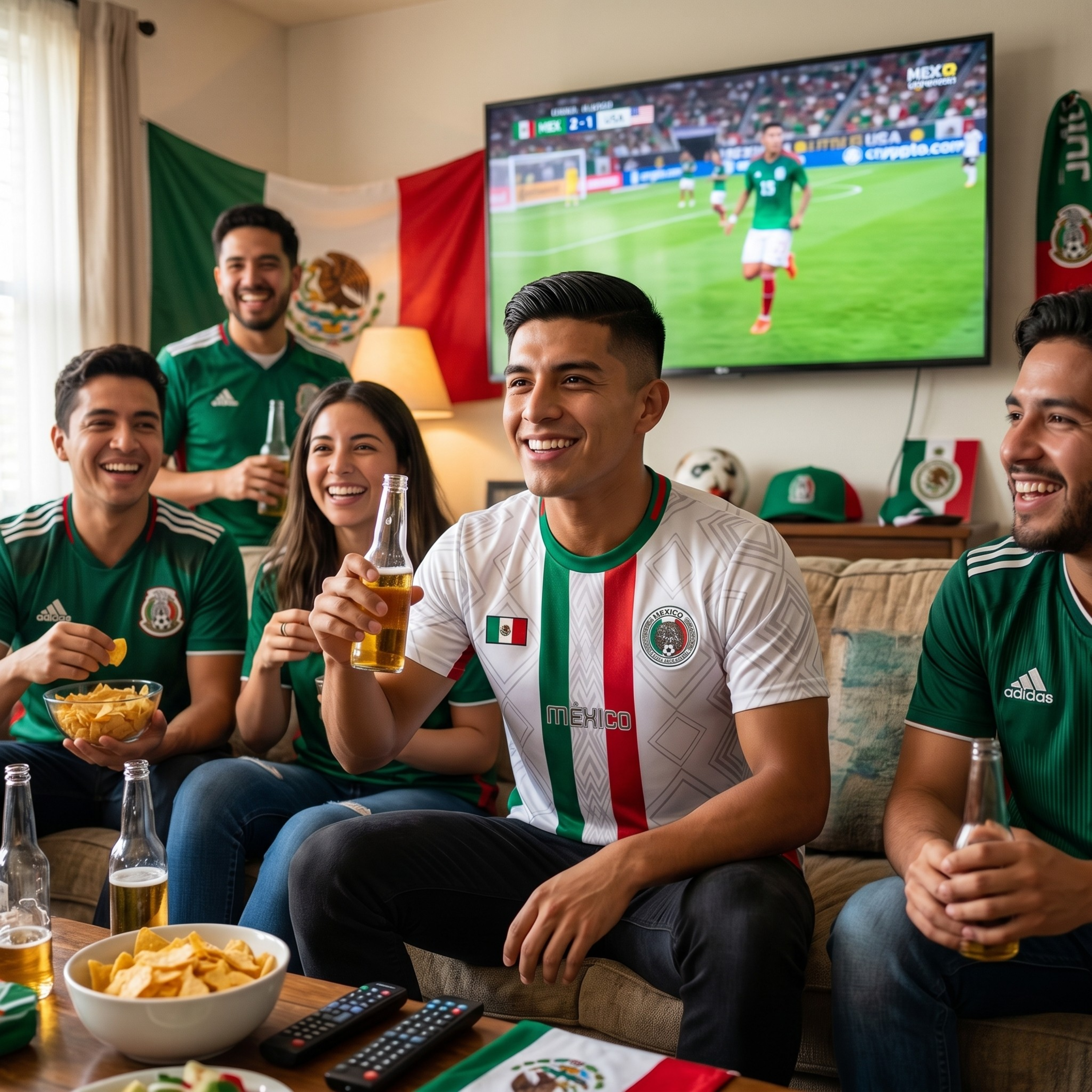 Jersey De México Para Hombre De Entrenamiento Tricolor