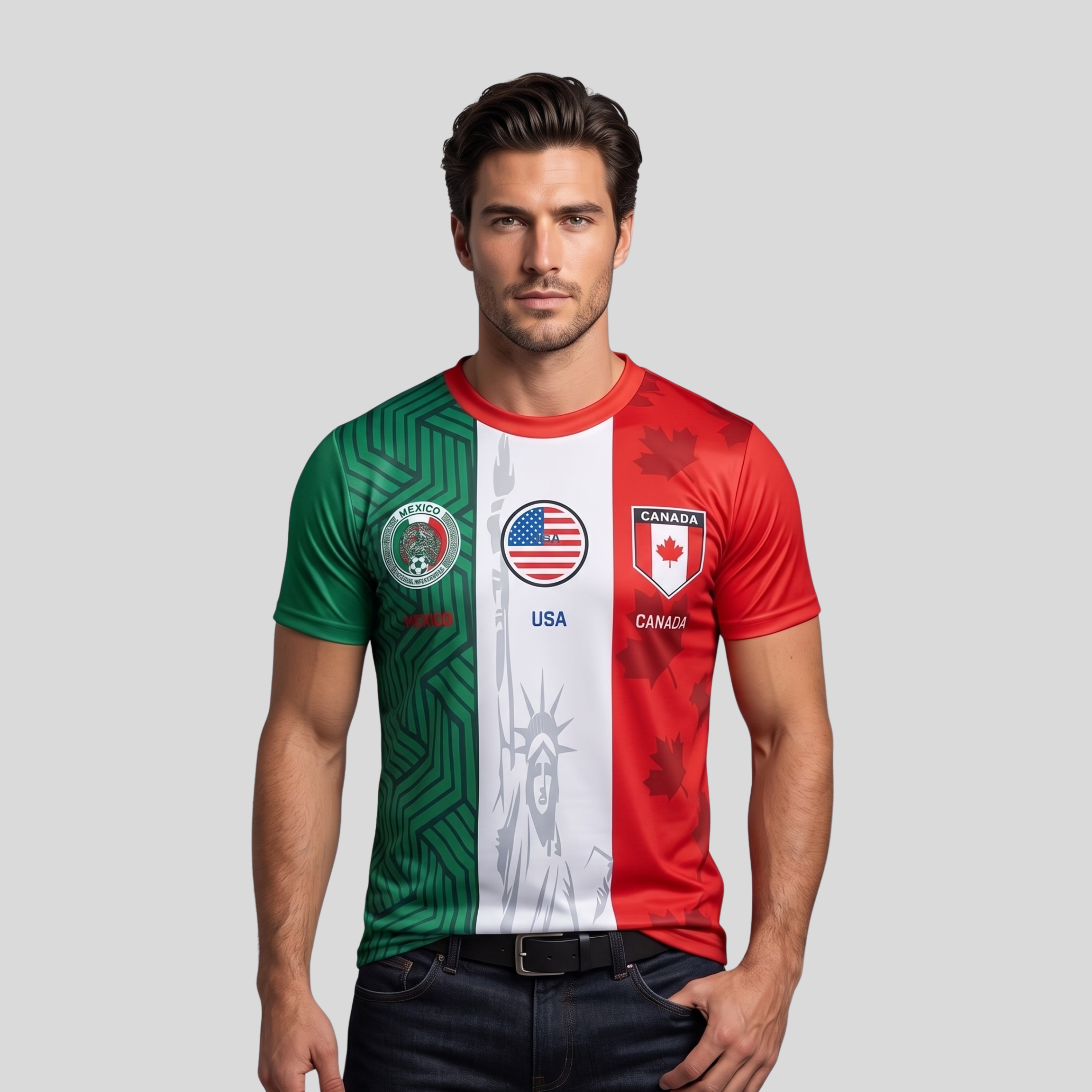 Jersey De México, USA y Canadá Para Hombre De Entrenamiento Mundial 2026