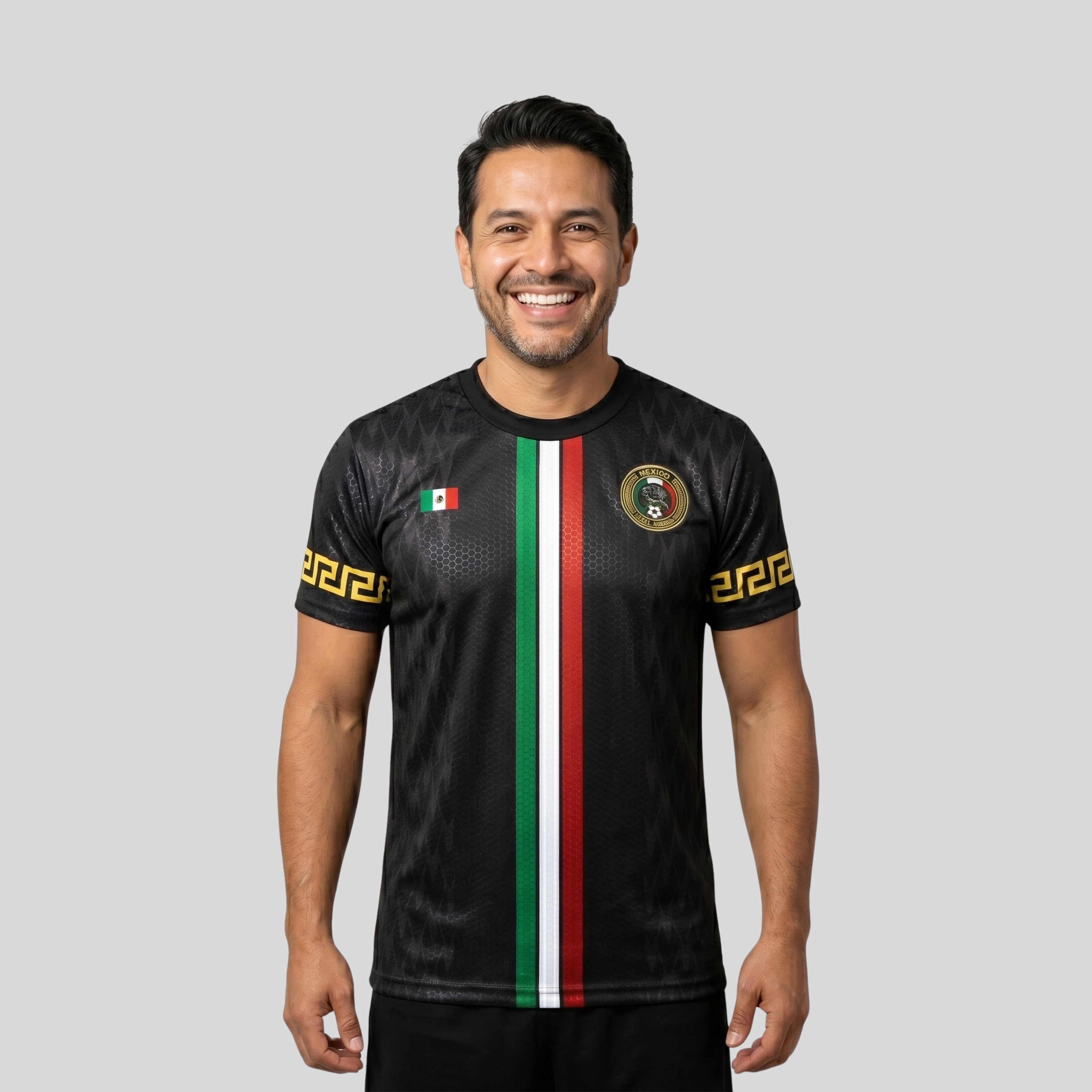 Jersey De México Para Hombre De Entrenamiento Negra
