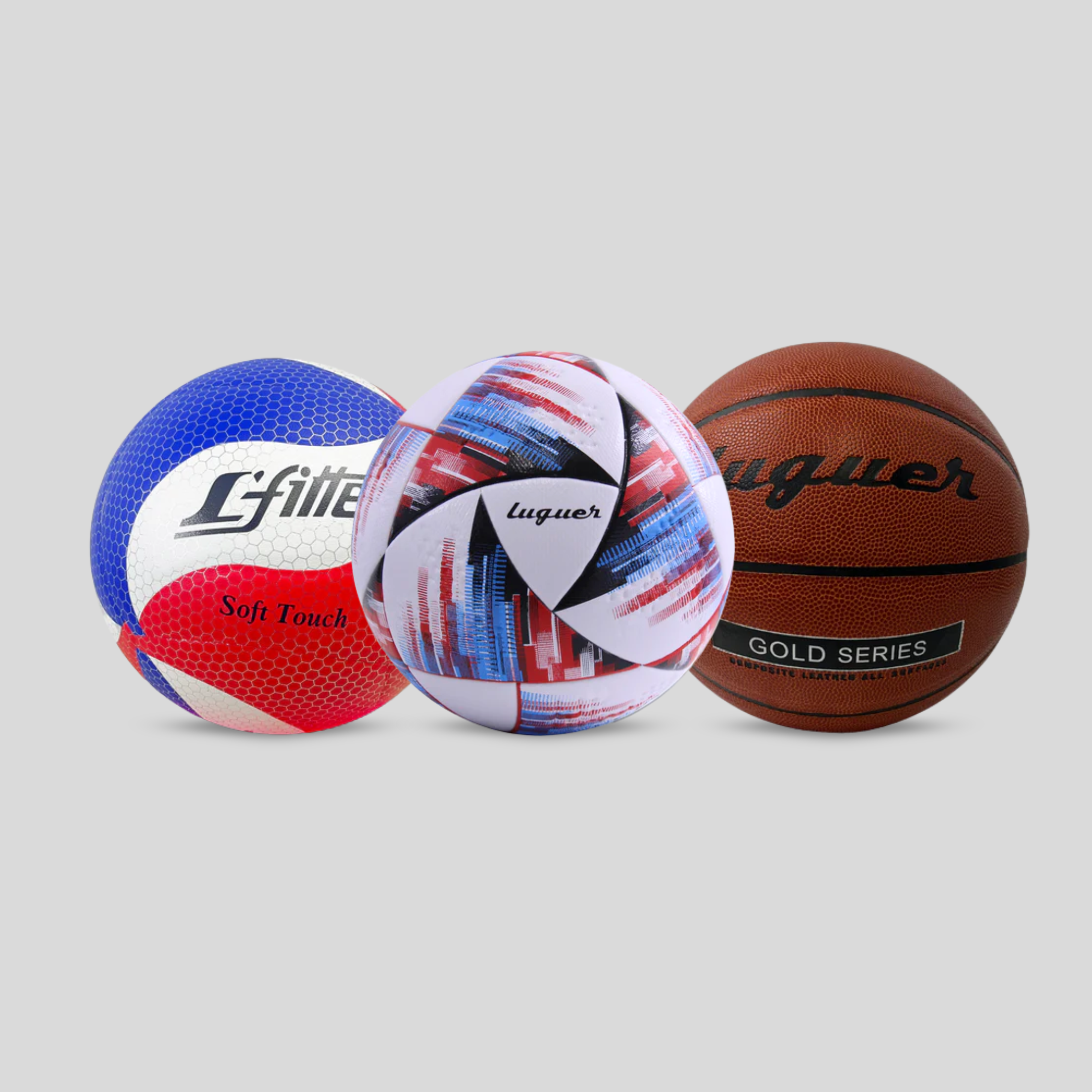 Kit de 3 Balones (Futbol,Basquetbol,Voleibol)