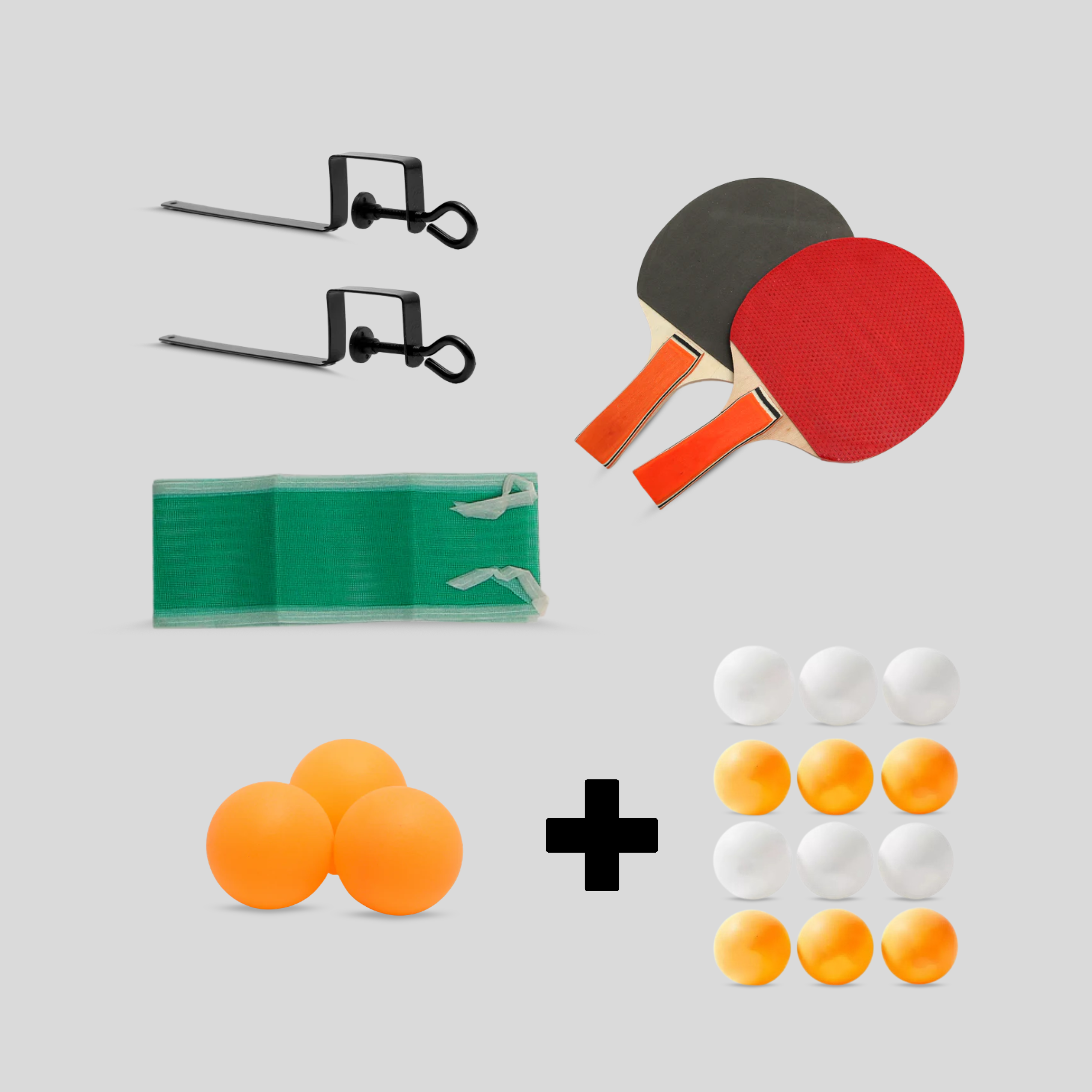 Set de Ping Pong Armable + 12 Pelotas