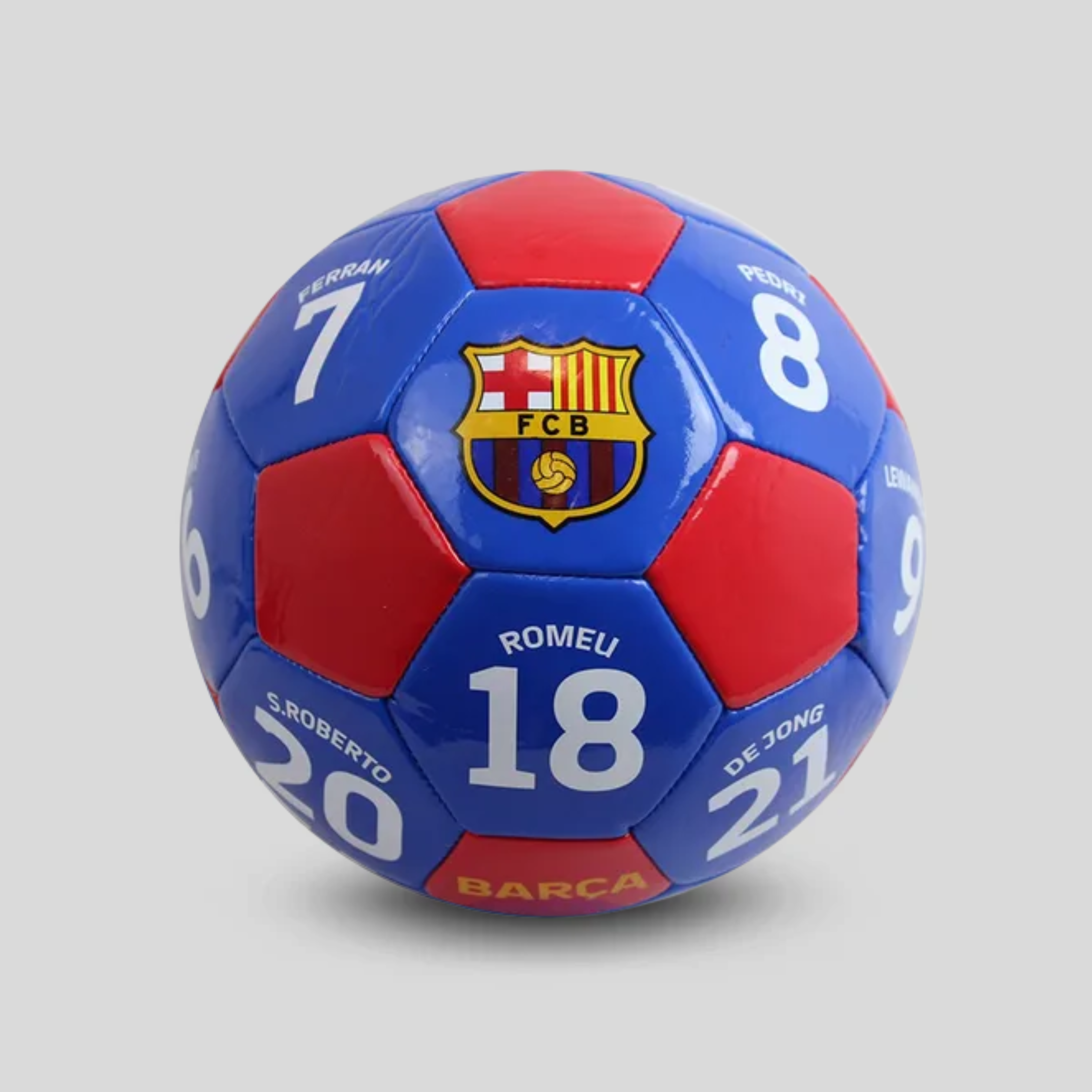 Balón De Fútbol Barcelona Nombre y Número De Jugadores Con Licencia
