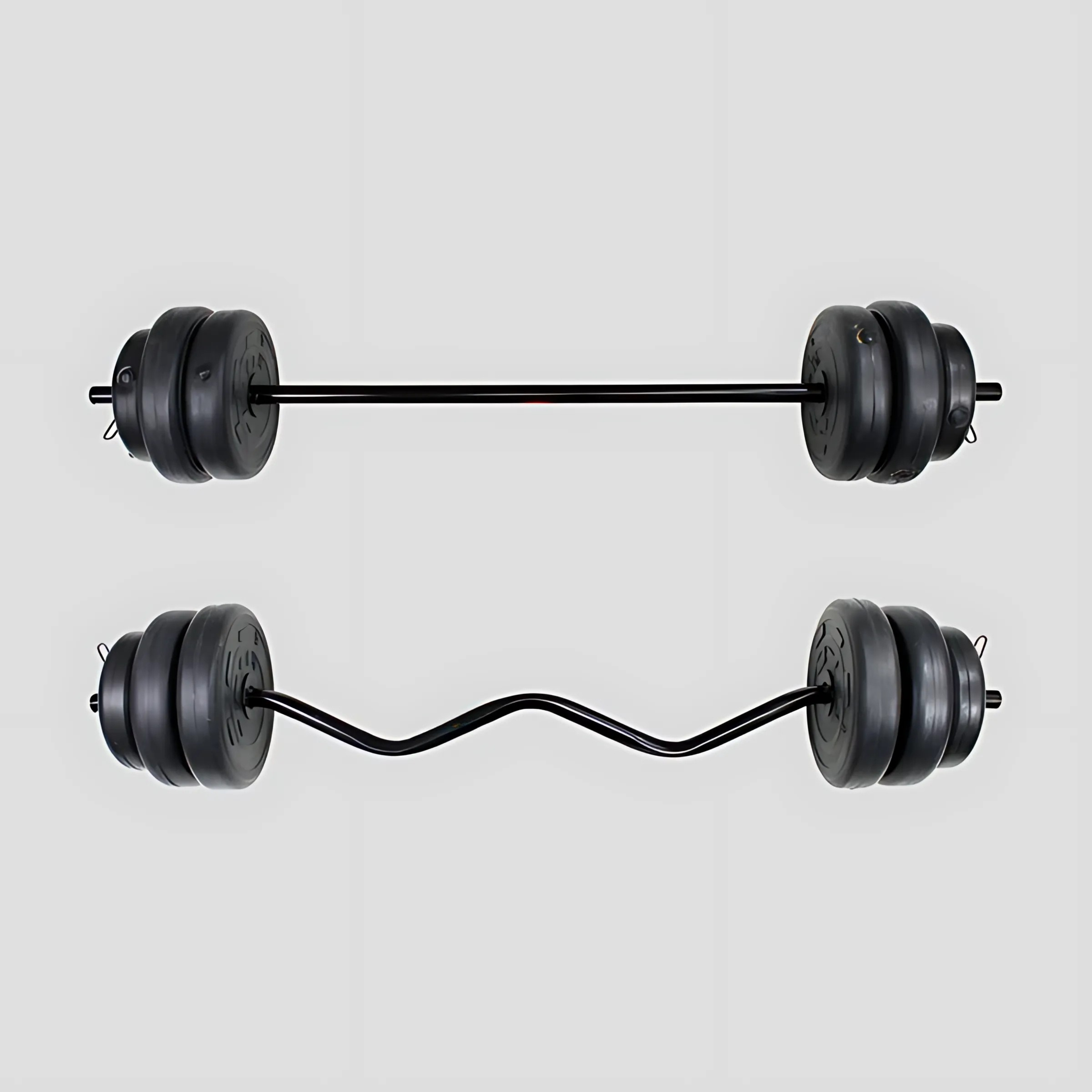 Set 115LB Con Barra Recta Y Barra Z