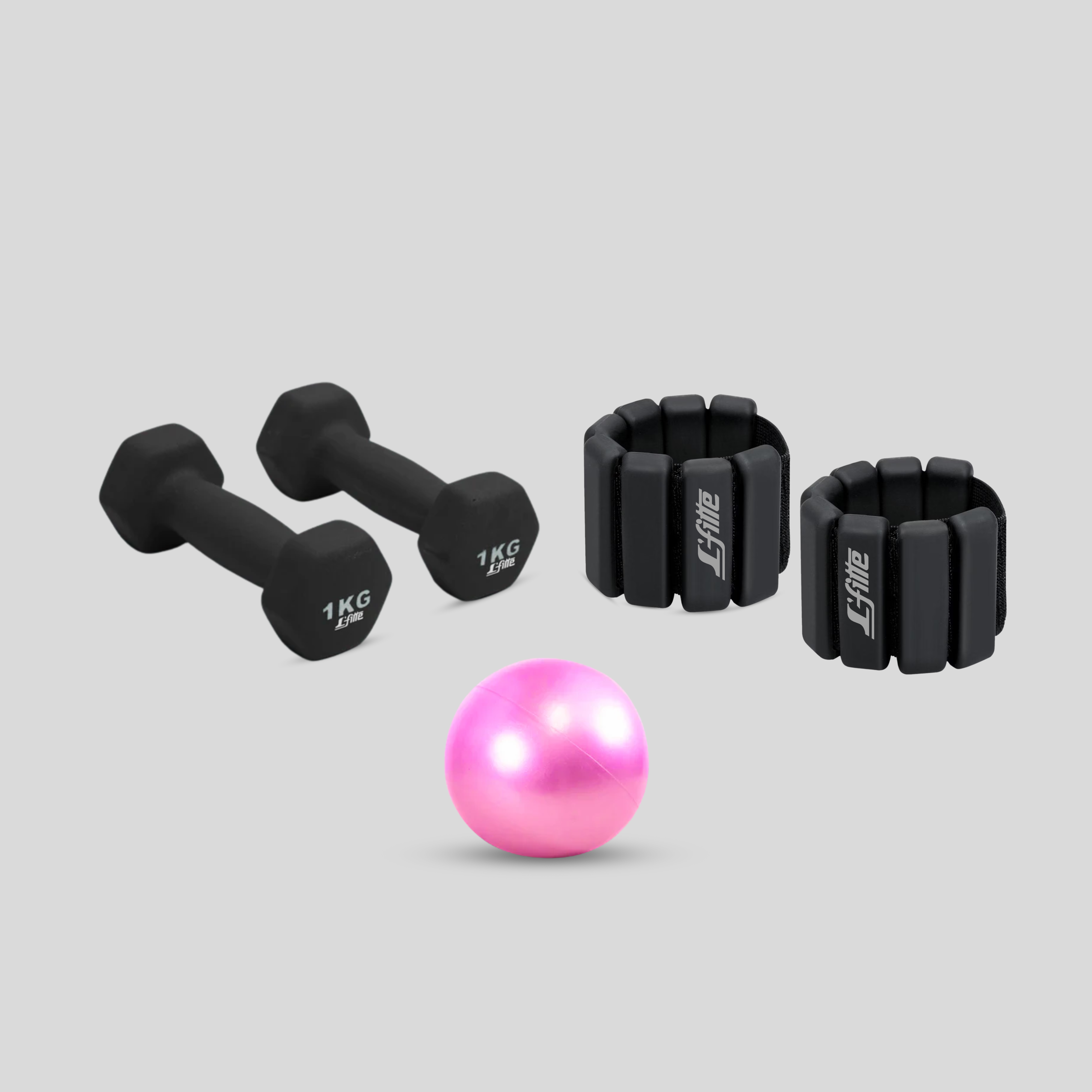 Kit de Mancuernas 1kg,Pelota de Gel,Polainas 450g para Casa y Rehabilitación