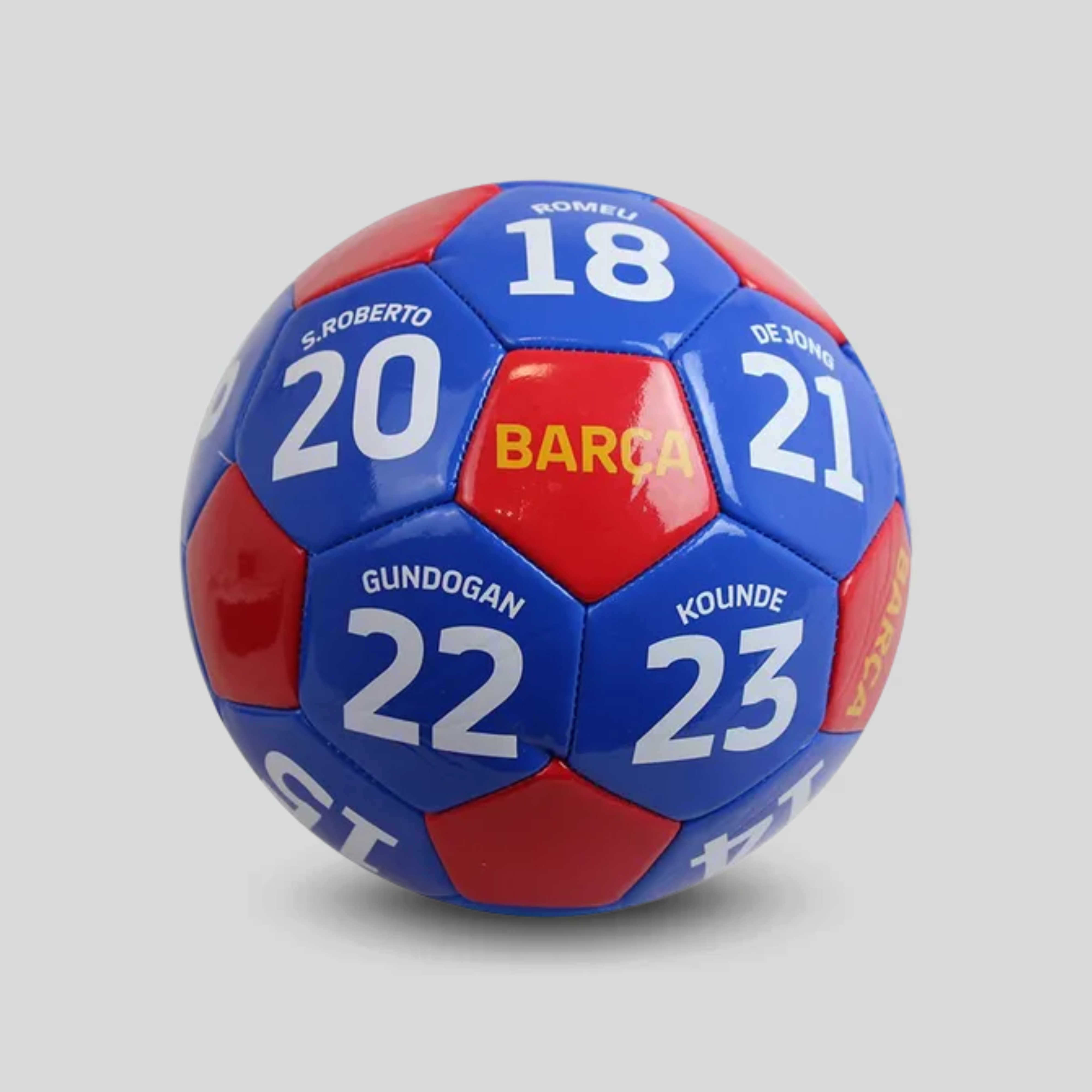 Balón De Fútbol Barcelona Nombre y Número De Jugadores Con Licencia