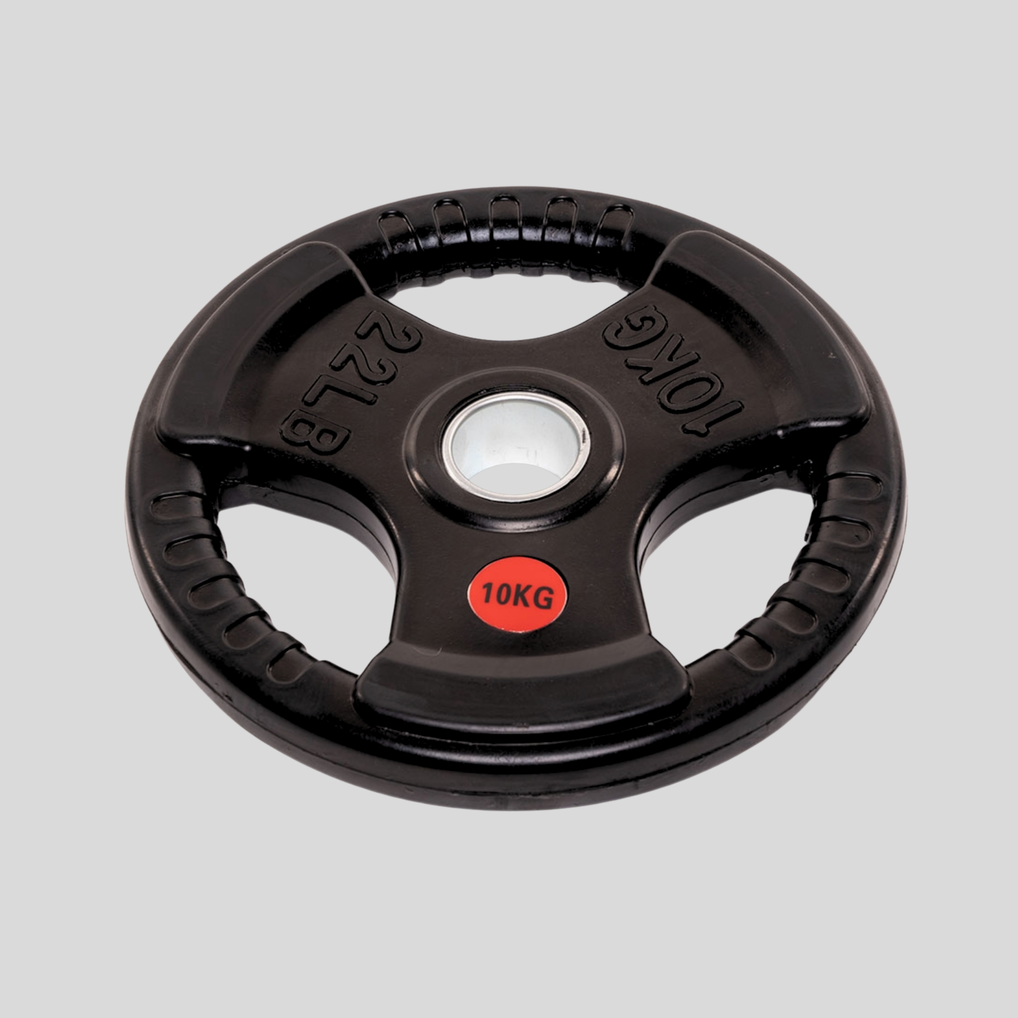 Par De Discos Olímpicos de 22 lb 10kg c/u Fitness Crossfit Profesionales Metal recubiertos de plastico