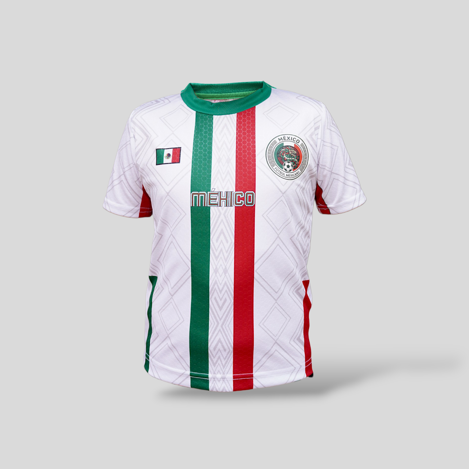 Jersey De Mexico Para Niño De Entrenamiento Tricolor