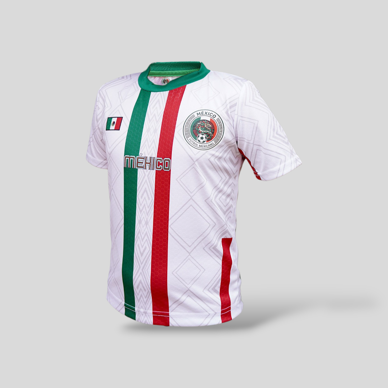Jersey De Mexico Para Niño De Entrenamiento Tricolor