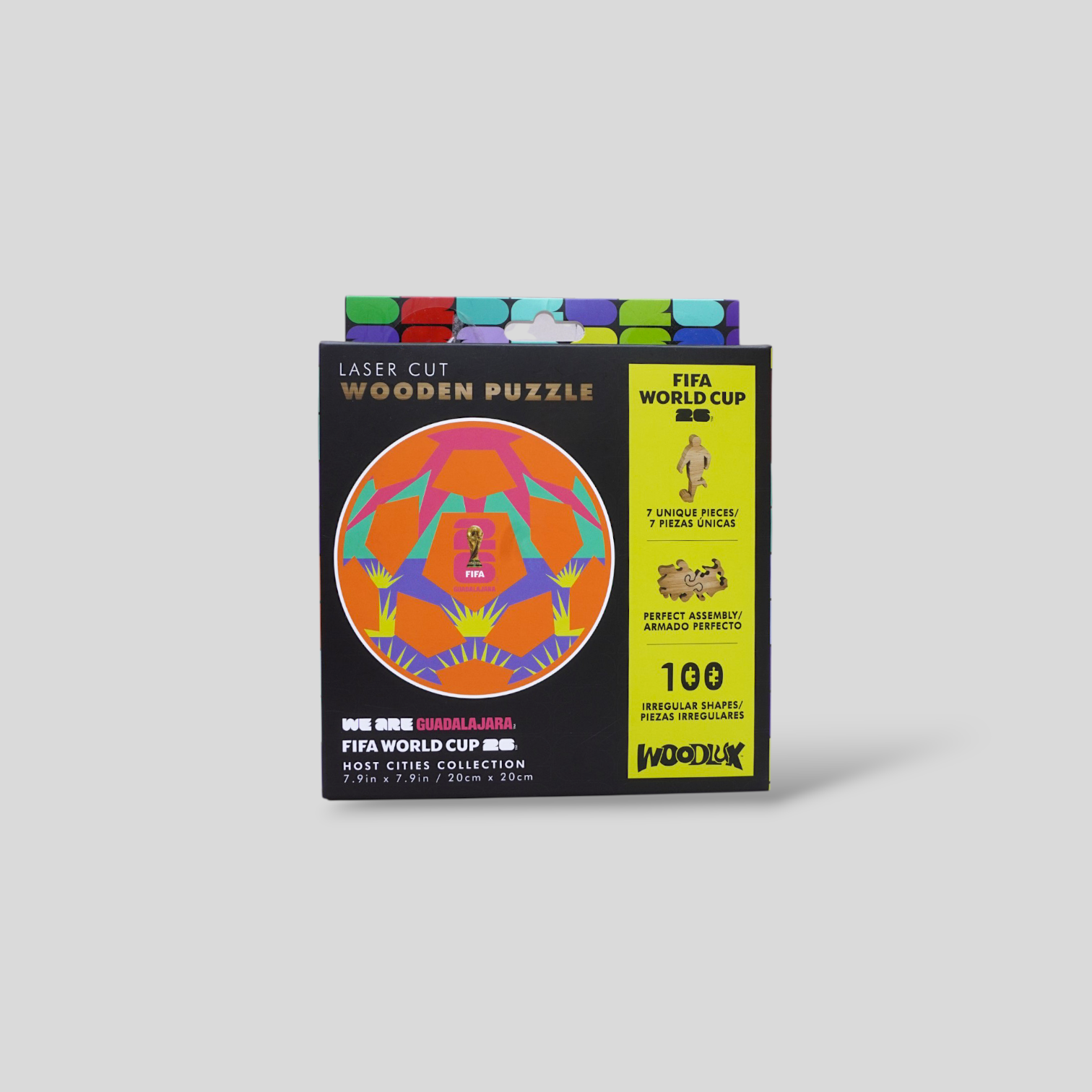 Rompecabezas de Madera FIFA Copa Mundial 2026 Balón Guadalajara 100 Piezas