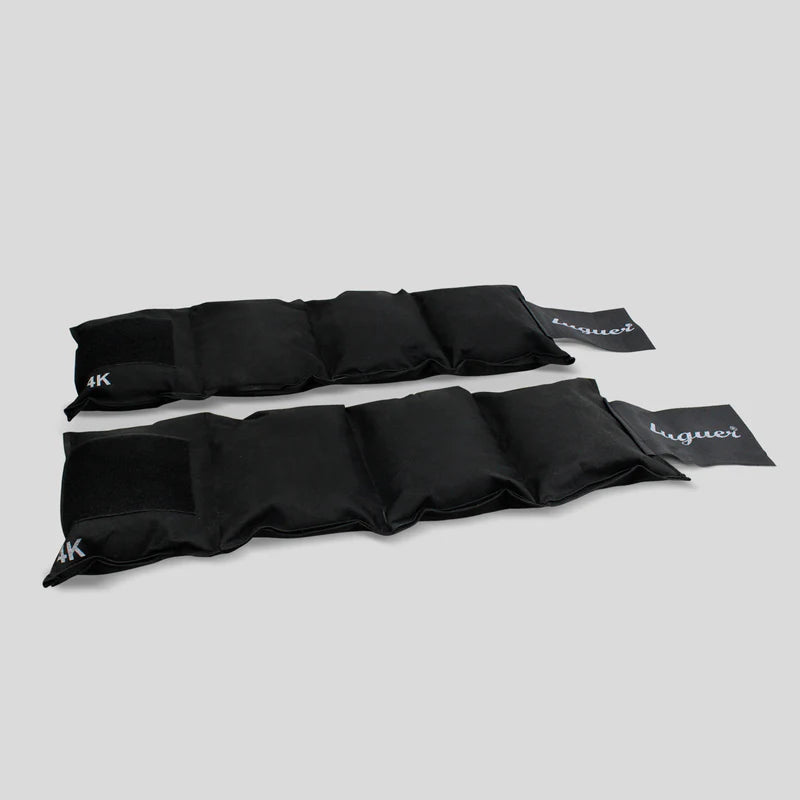 Kit Completo de Entrenamiento: Polainas de 2 kg Para Fuerza y Resistencia Con Velcro, 3 Ligas de Tela Con Diferentes Niveles de Resistencia Para Ejercicios Funcionales, y Pesa Rusa de 2 kg Para Rutinas de Fuerza