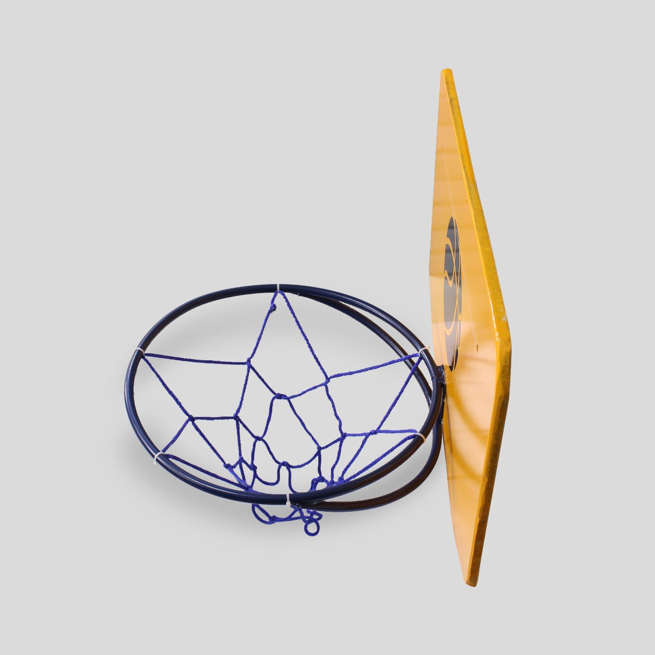 Tablero Mediano de Básquetbol Recreativo de Madera con Aro y Red para Montar en Pared