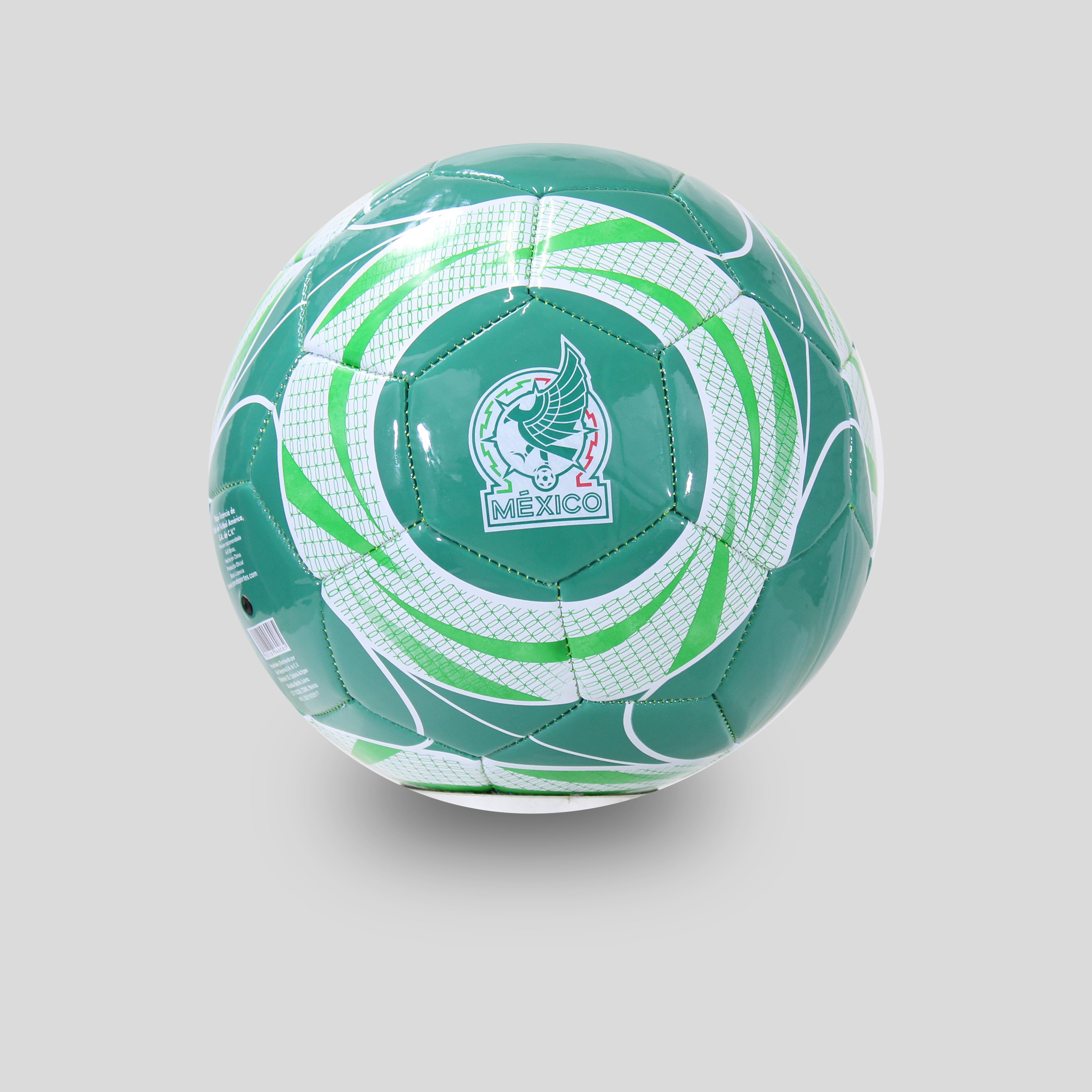 Set de 3 Balones Cocidos de Fútbol Recreativos/Con Diseño Selección Mexicana, Talla 5 Oficia