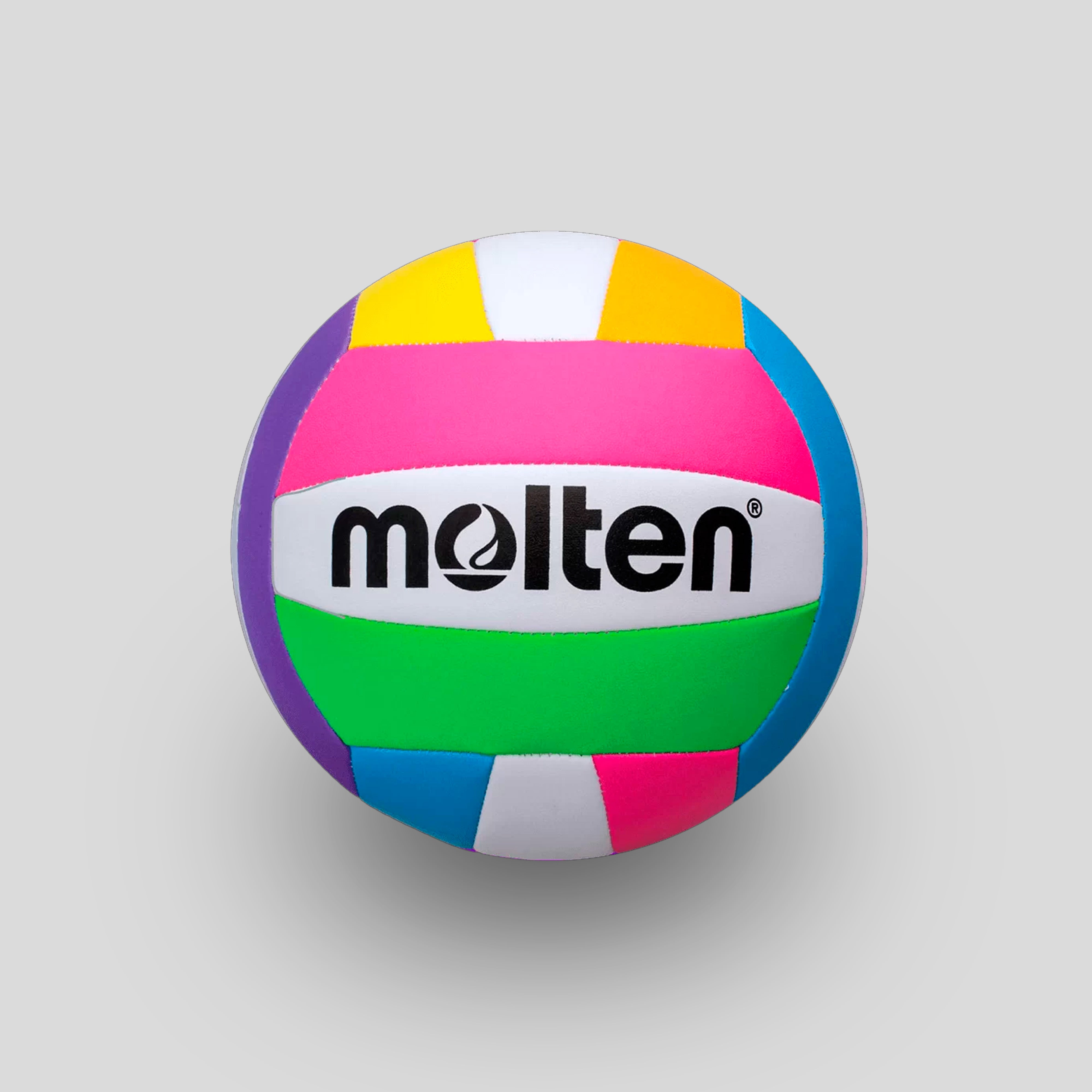 Molten NEON Balón de Voleibol Oficial para Entrenamiento en Playa, Material PVC Resistente