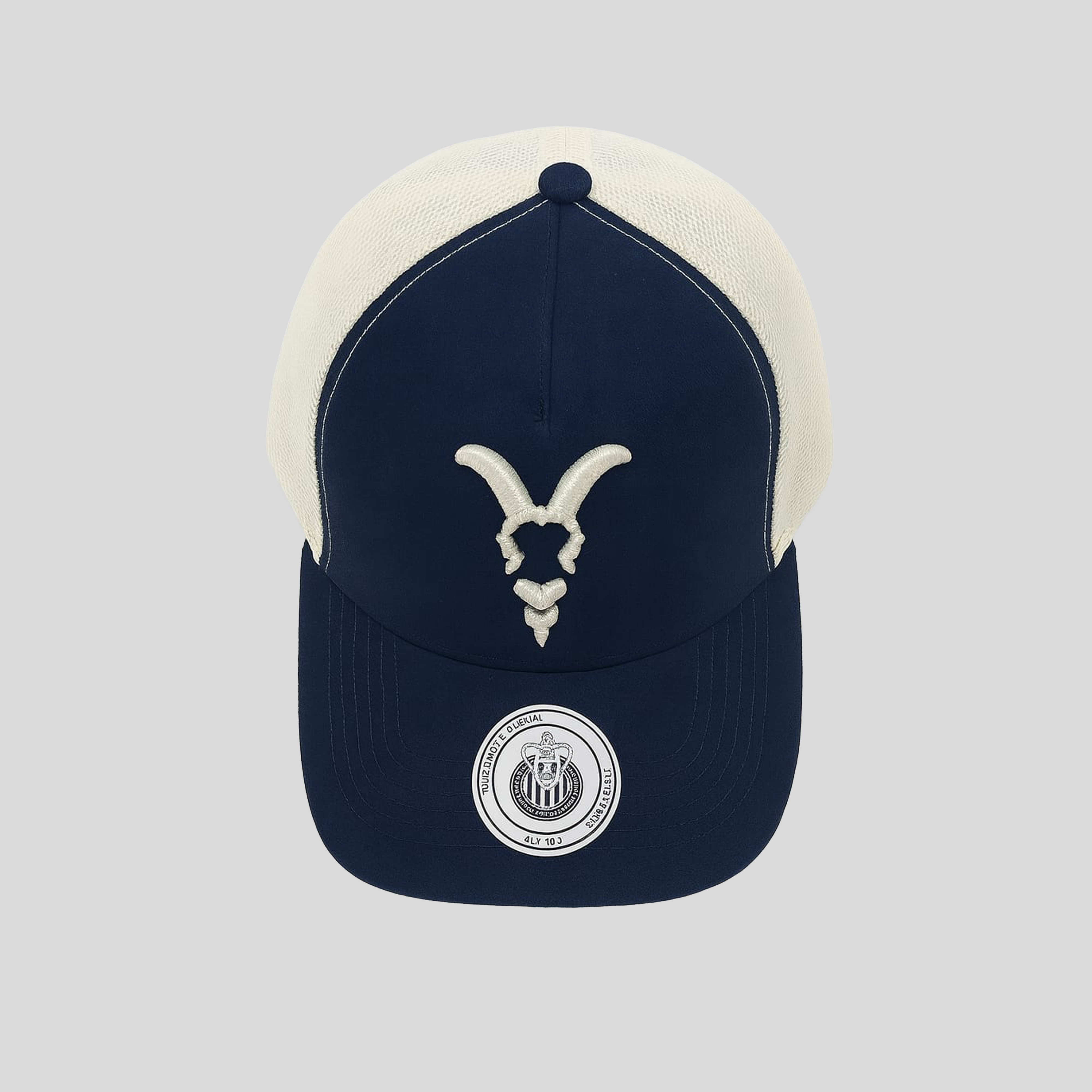 Gorra De Malla Azul Oficial Chivas Club Unión Unisex De Gamuza