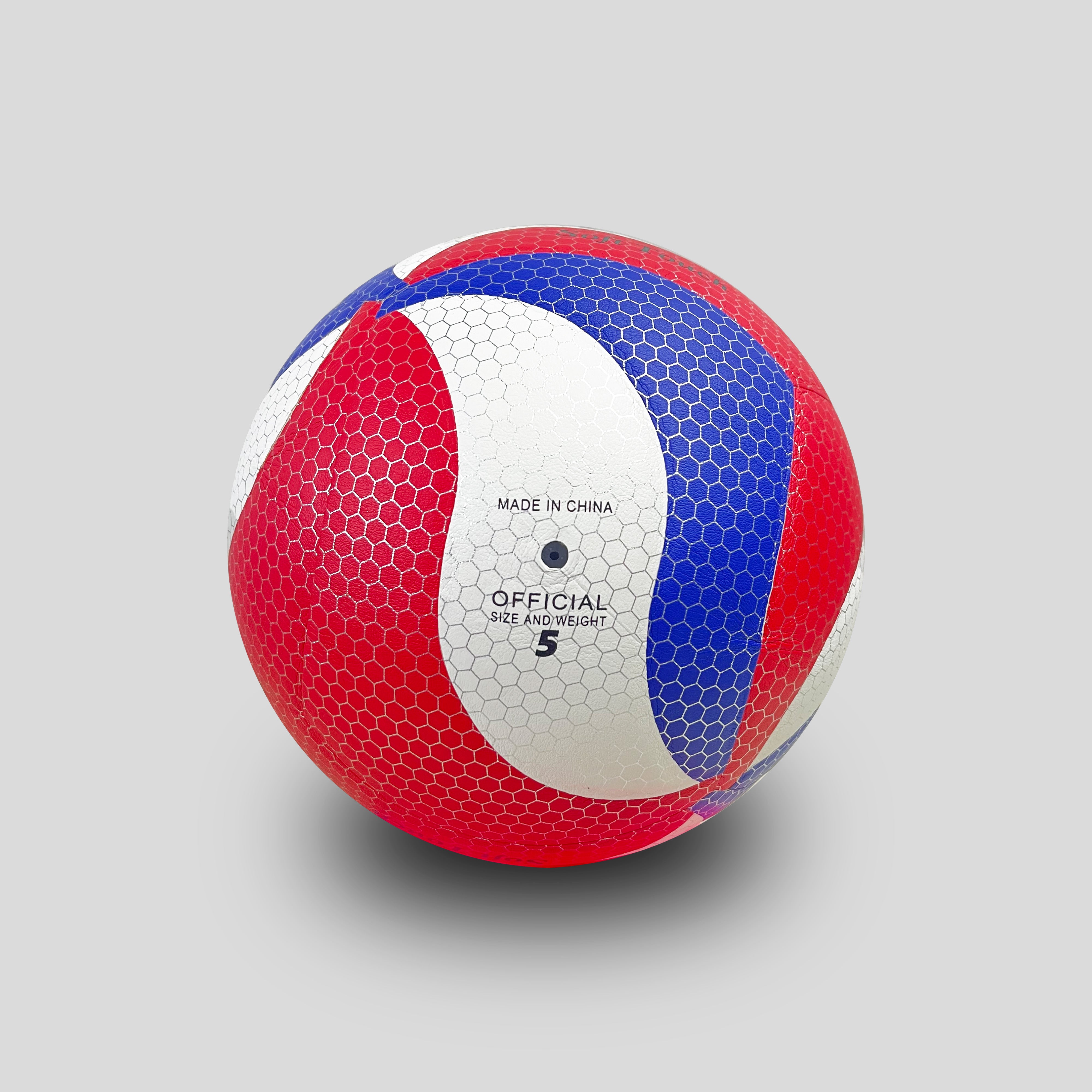 Balón de Voleibol Acojinado Tricolor con Cámara Resistente Tamaño Oficial 5, Ideal para Playa, Uso Recreativo y Entrenamiento