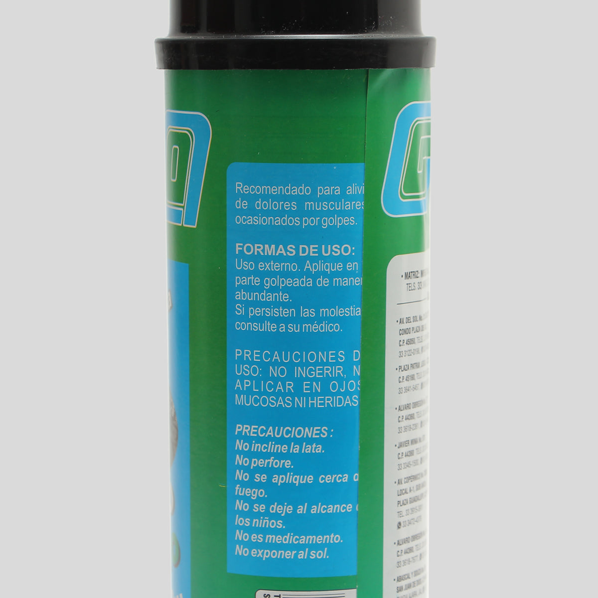 Cloruro De Etilo Para Lesiones 360g Ideal Para Atletas y Deportistas