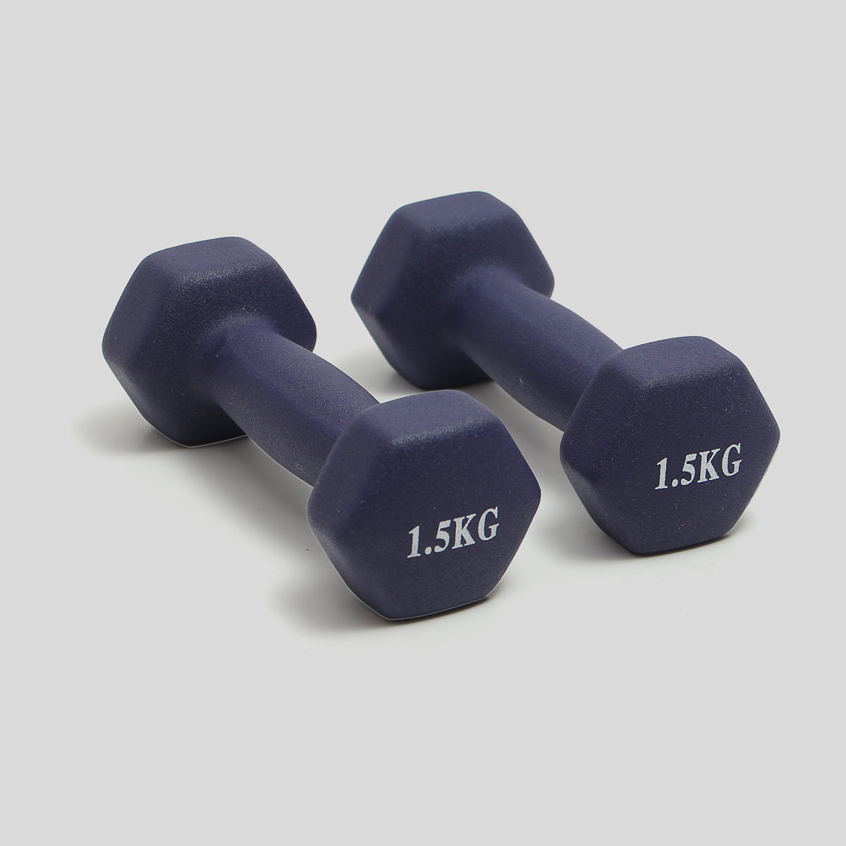 Par Mancuernas De 1.5 Kilos De Metal Forrado De Caucho Ejercicio Pilates Yoga Gym