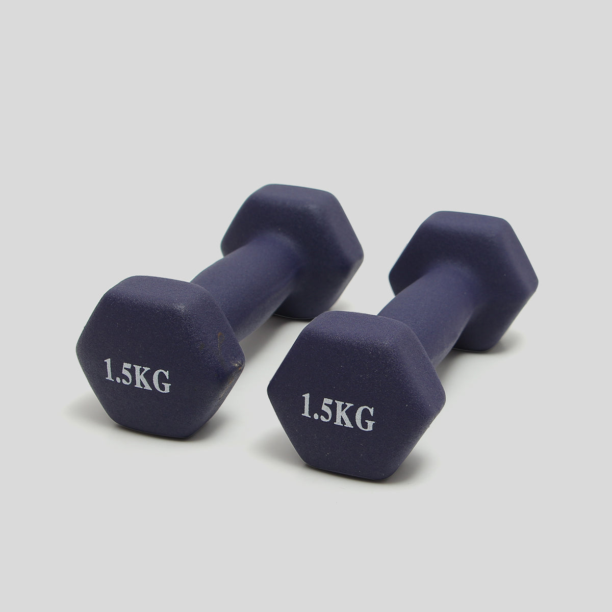 Par Mancuernas De 1.5 Kilos De Metal Forrado De Caucho Ejercicio Pilates Yoga Gym