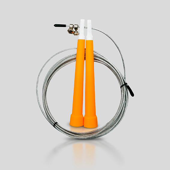 Cuerda para Saltar de Cable Ajustable para Saltos Rápidos con Mangos de Plástico, Ideal para Ejercicio y Entrenamiento de Velocidad