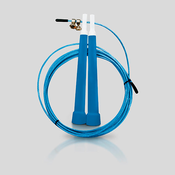 Cuerda para Saltar de Cable Ajustable para Saltos Rápidos con Mangos de Plástico, Ideal para Ejercicio y Entrenamiento de Velocidad