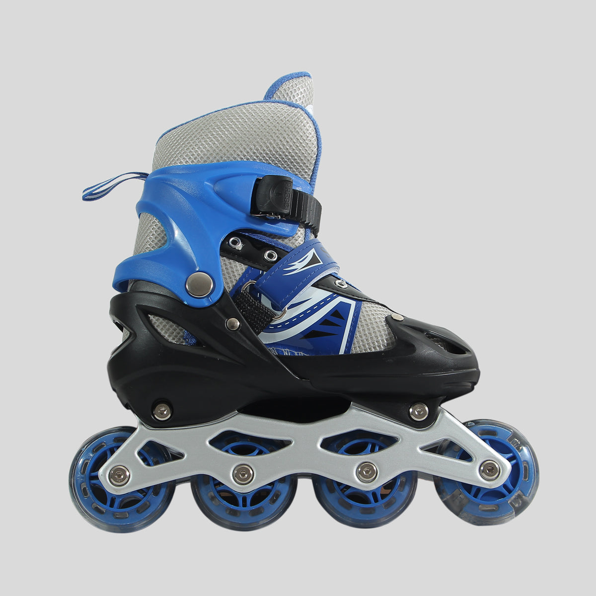 Patines De Linea Llanta De Goma Ajustables 4 Ruedas Fitness