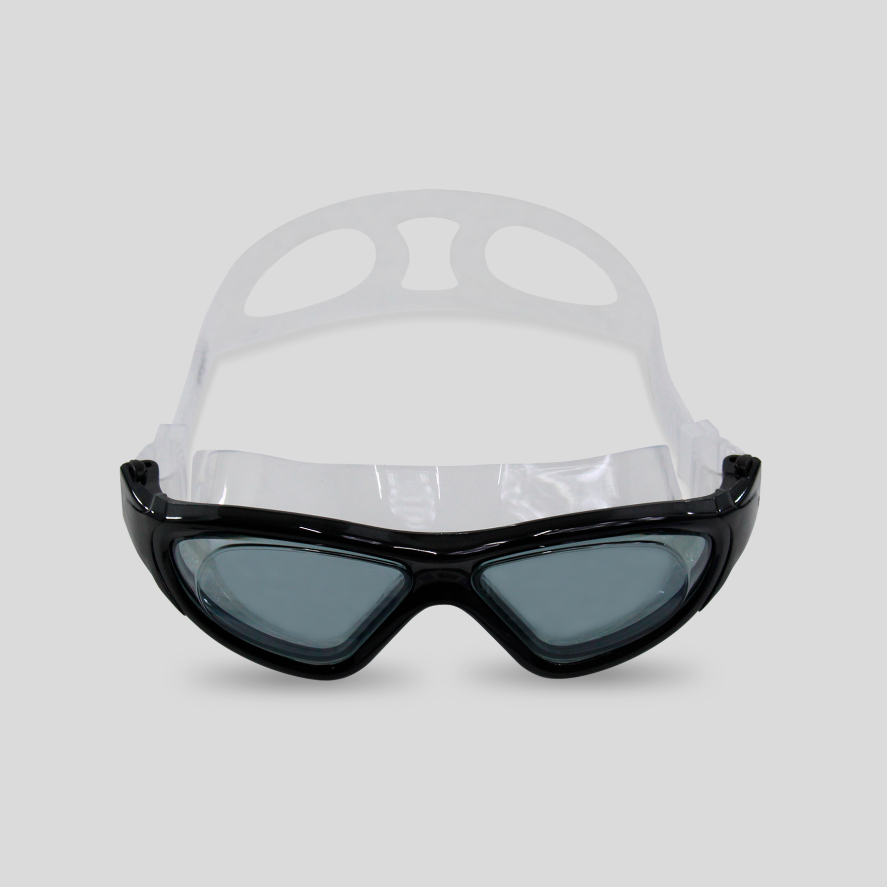 Goggles Tipo Visor Hermético de Silicón con Correa Ajustable/Antiempañante,Cómodos y Seguros para Natación, Entrenamiento y Competencia