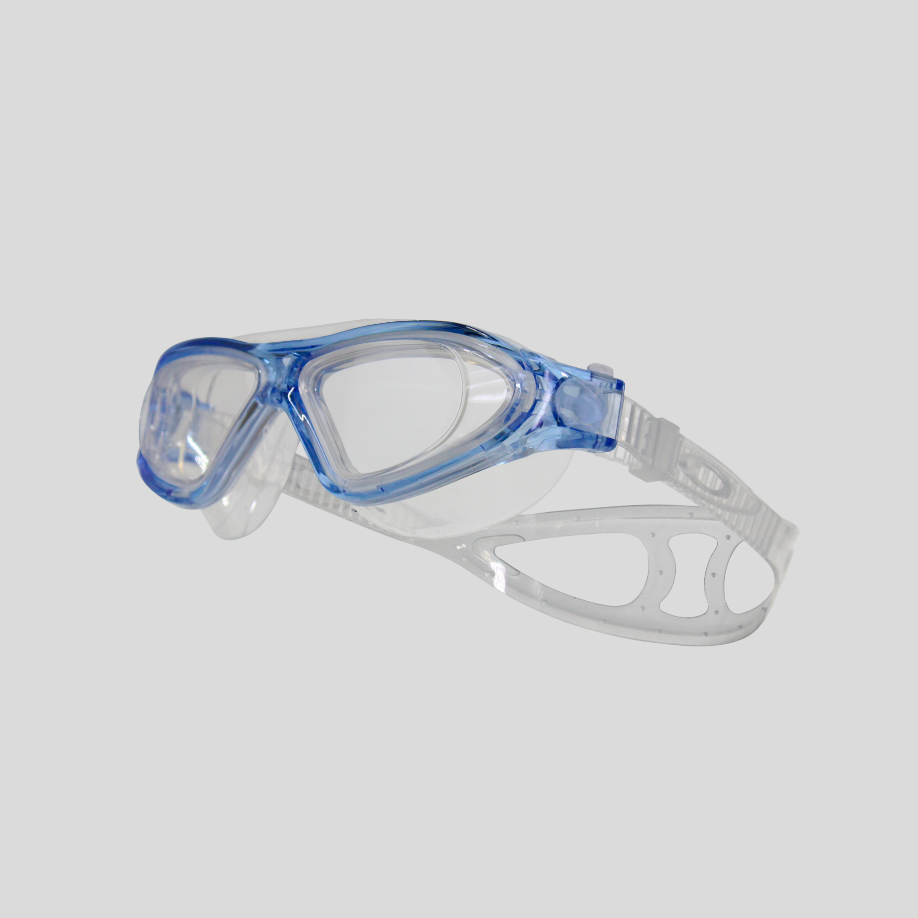 Goggles Tipo Visor Hermético de Silicón con Correa Ajustable/Antiempañante,Cómodos y Seguros para Natación, Entrenamiento y Competencia