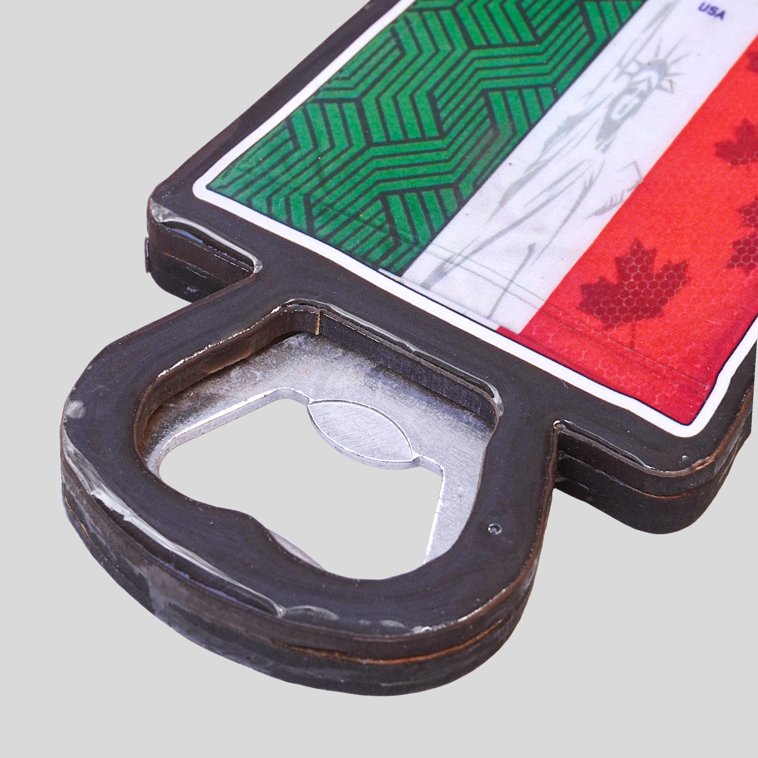 Destapador con Diseño de Fútbol Usa, Mex, Can