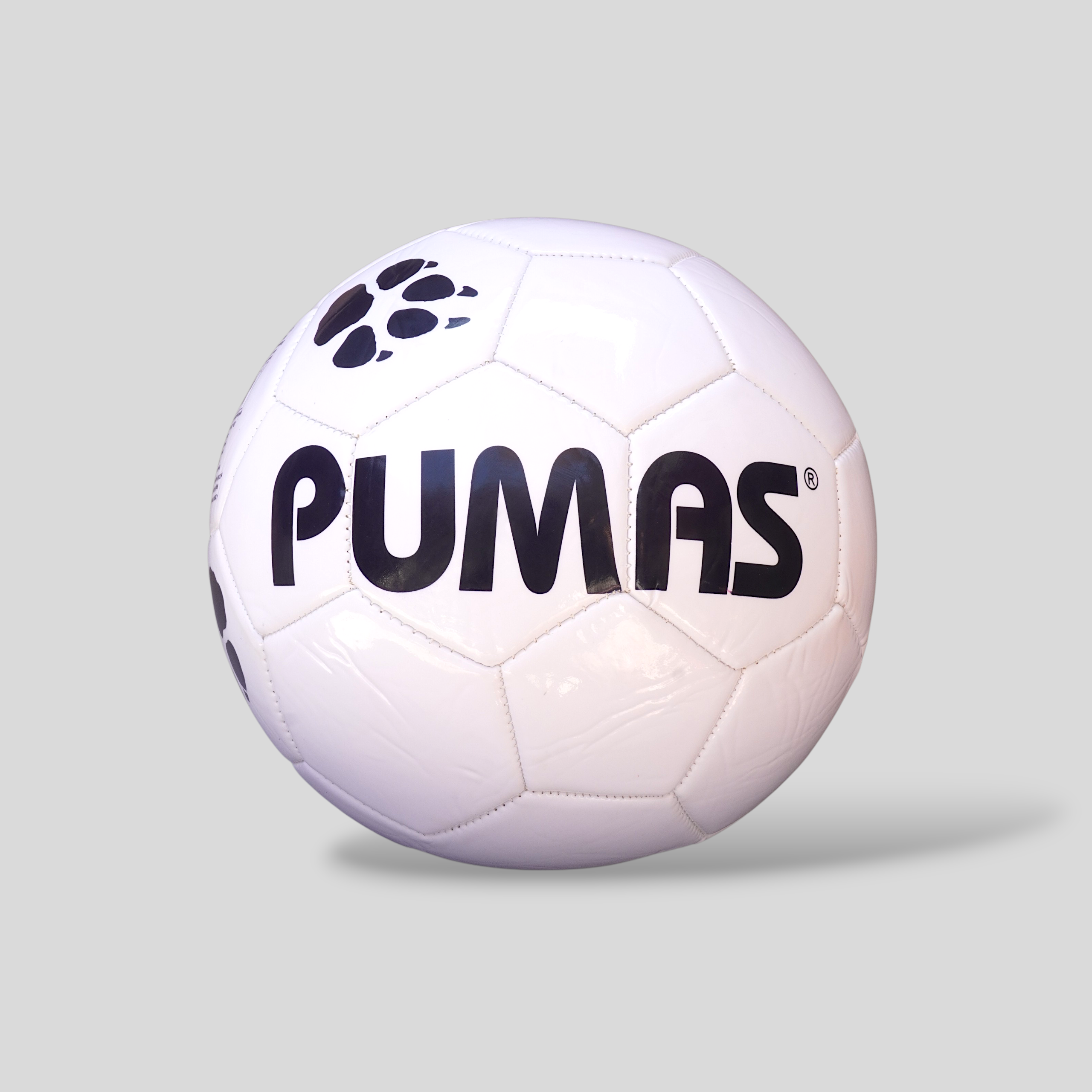 Balón Fútbol Club Pumas Tamaño 5 Cosido Blanco con Azul
