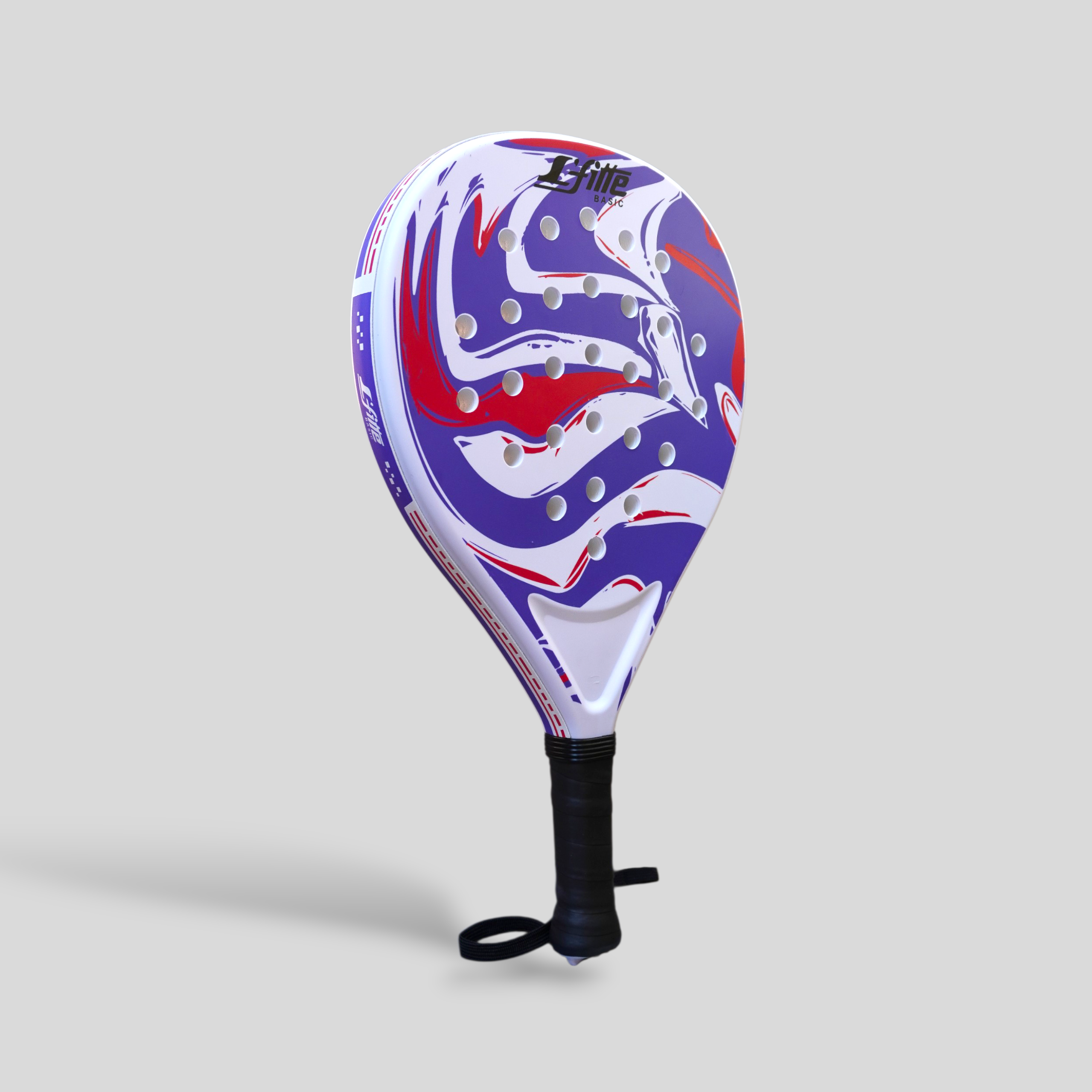 Raqueta de Pádel L´fitte Lavender Fibra de Carbono Profesional Alta Durabilidad