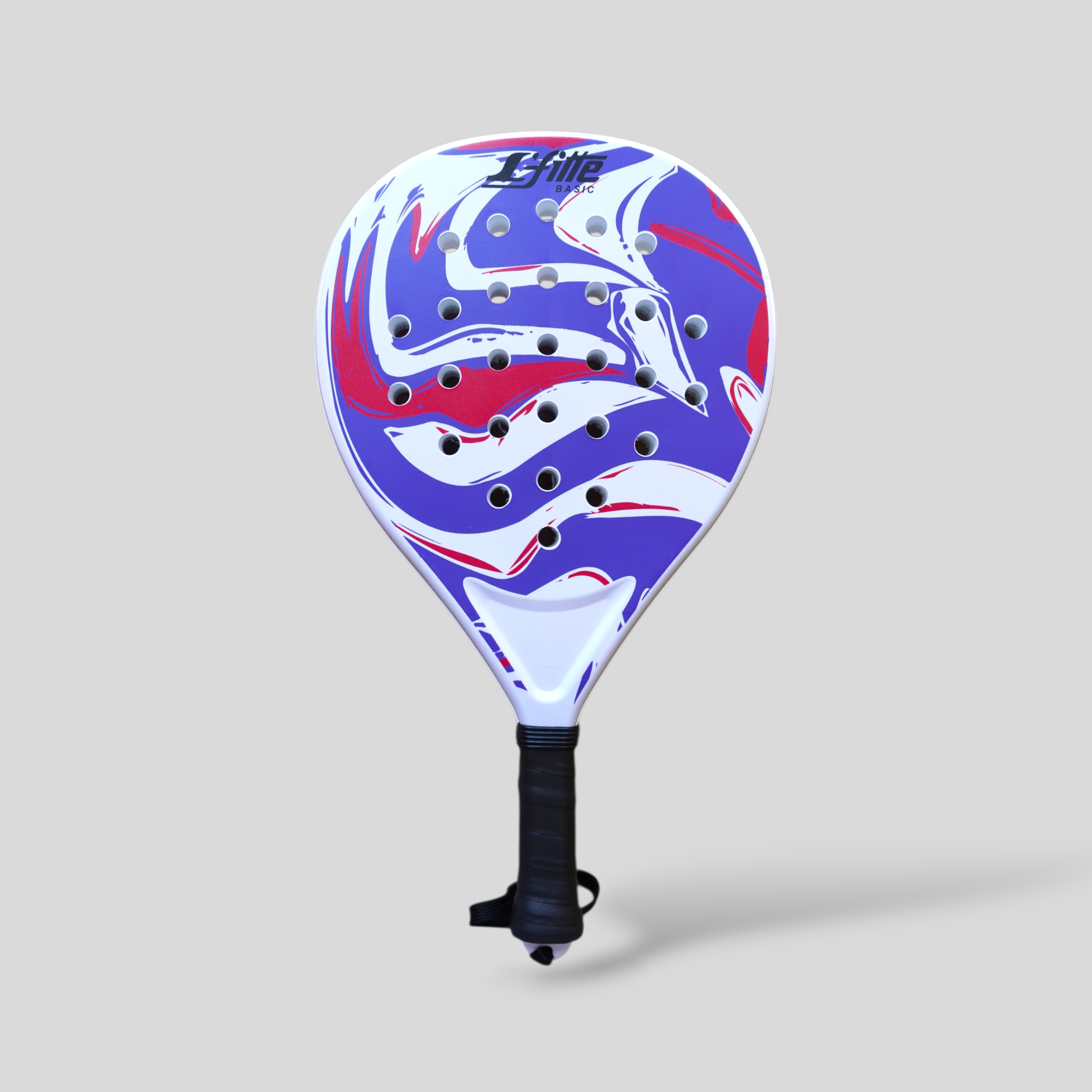 Raqueta de Pádel L´fitte Lavender Fibra de Carbono Profesional Alta Durabilidad
