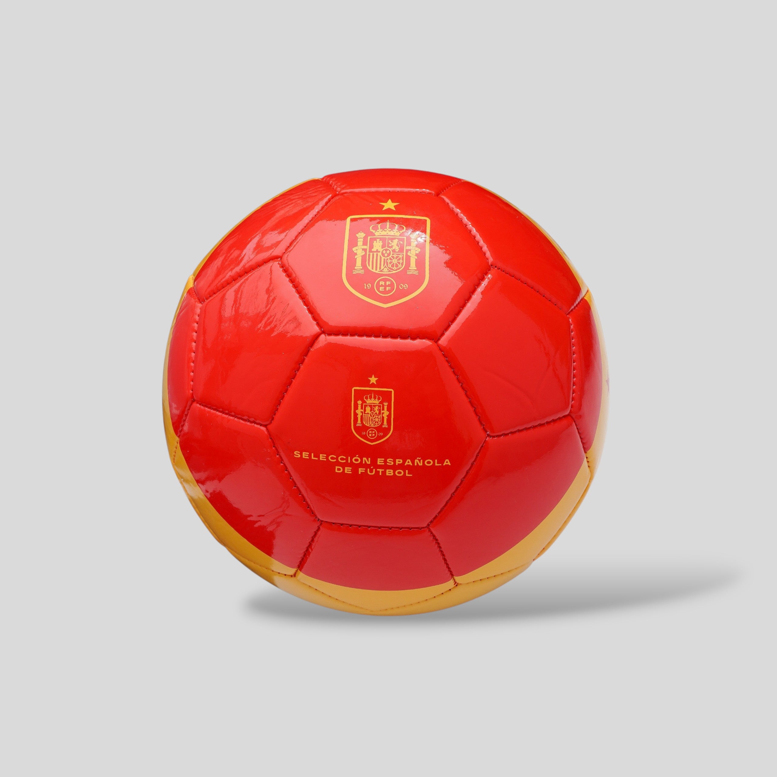 Balón Oficial Selección España Diseño Rojo y Amarillo, Resistente y de Alto Rendimiento para Juego