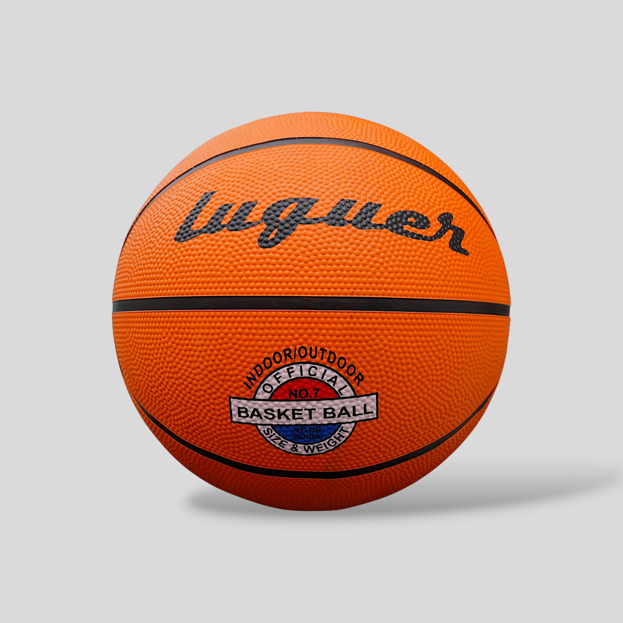 Balón de Básquetbol Luguer de Goma Sintética Tamaño 7 para Entrenamiento Interior y Exterior