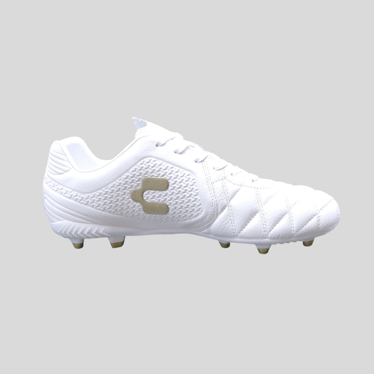 Tenis de Fútbol Charly Legendario LT FG 2.0 White Terreno Firme Para Adulto