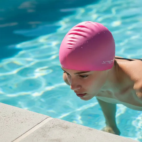 Gorra de Silicón para Natación, Resistente al Cloro Ideal para Entrenamiento y Competencia