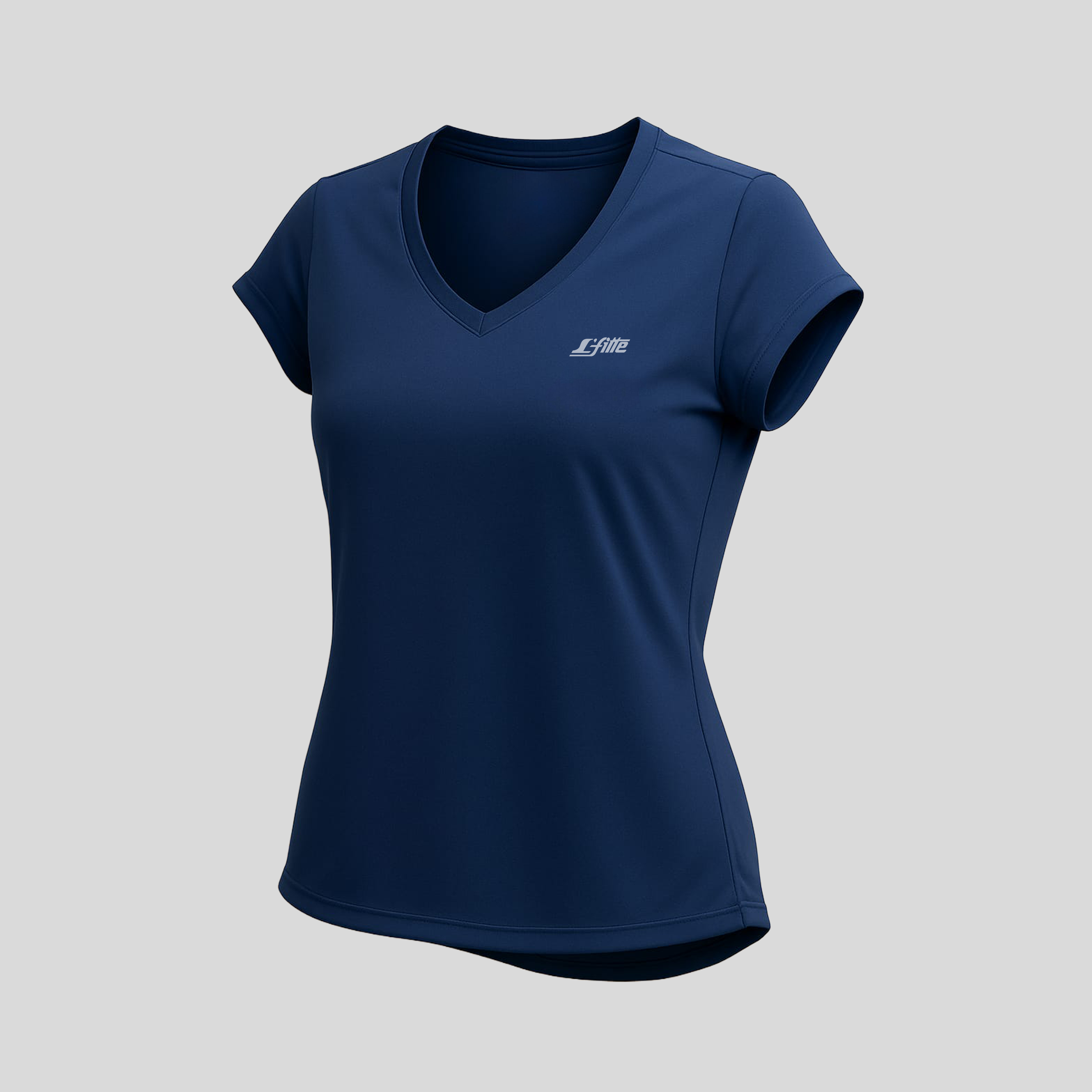 Playera de Licra para Dama con Cuello en V  Cómoda, Ligera y Transpirable