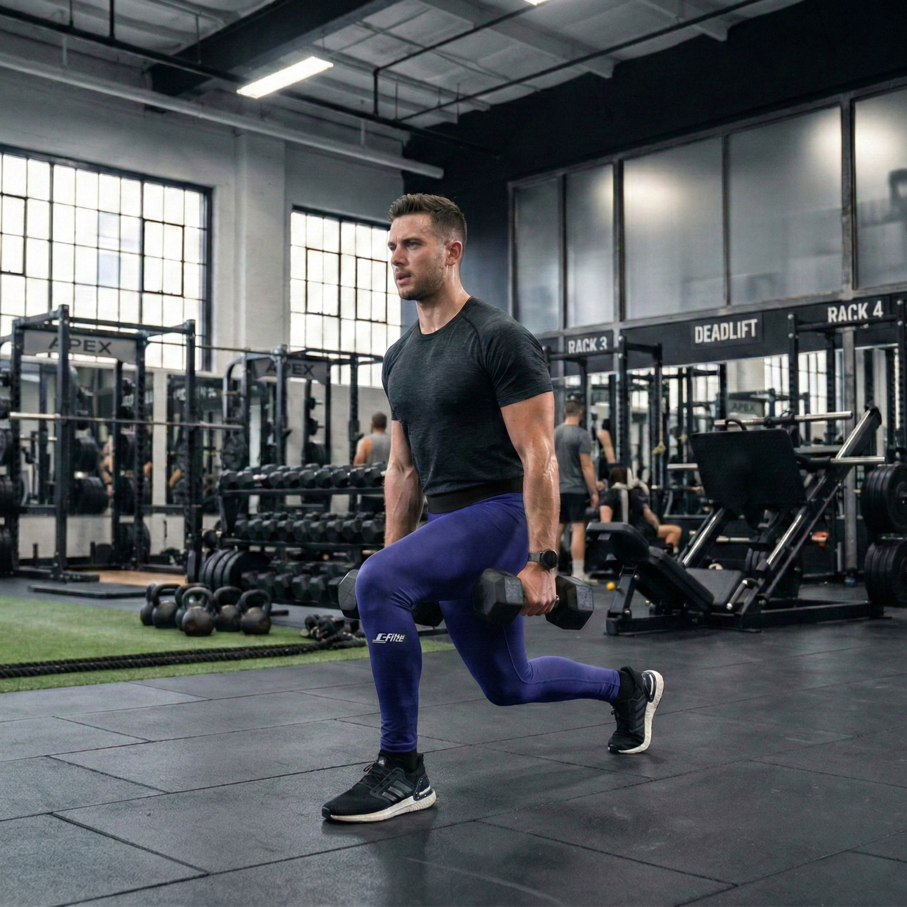 Licra de Compresión de Entrenamiento Para Hombre L´fitte